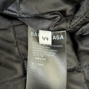 BALENCIAGA 2023年春夏 中綿入り チェック柄 フランネルシャツ ジャケット 44