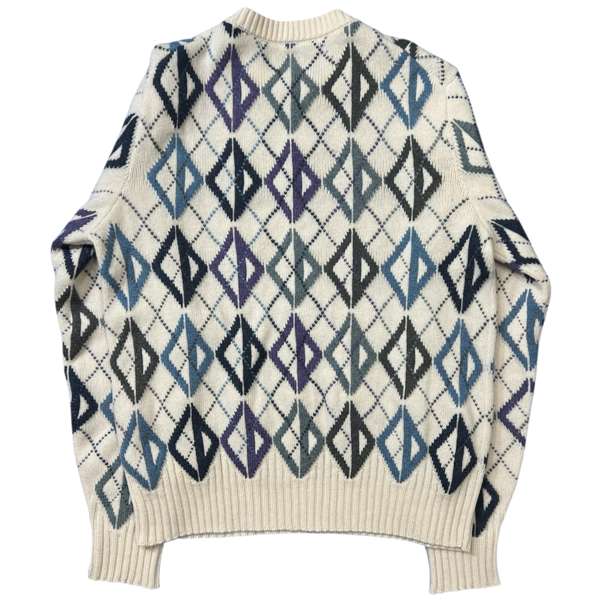 Christian Dior 2020AW Argyle CD Cashmere Knit Sweater