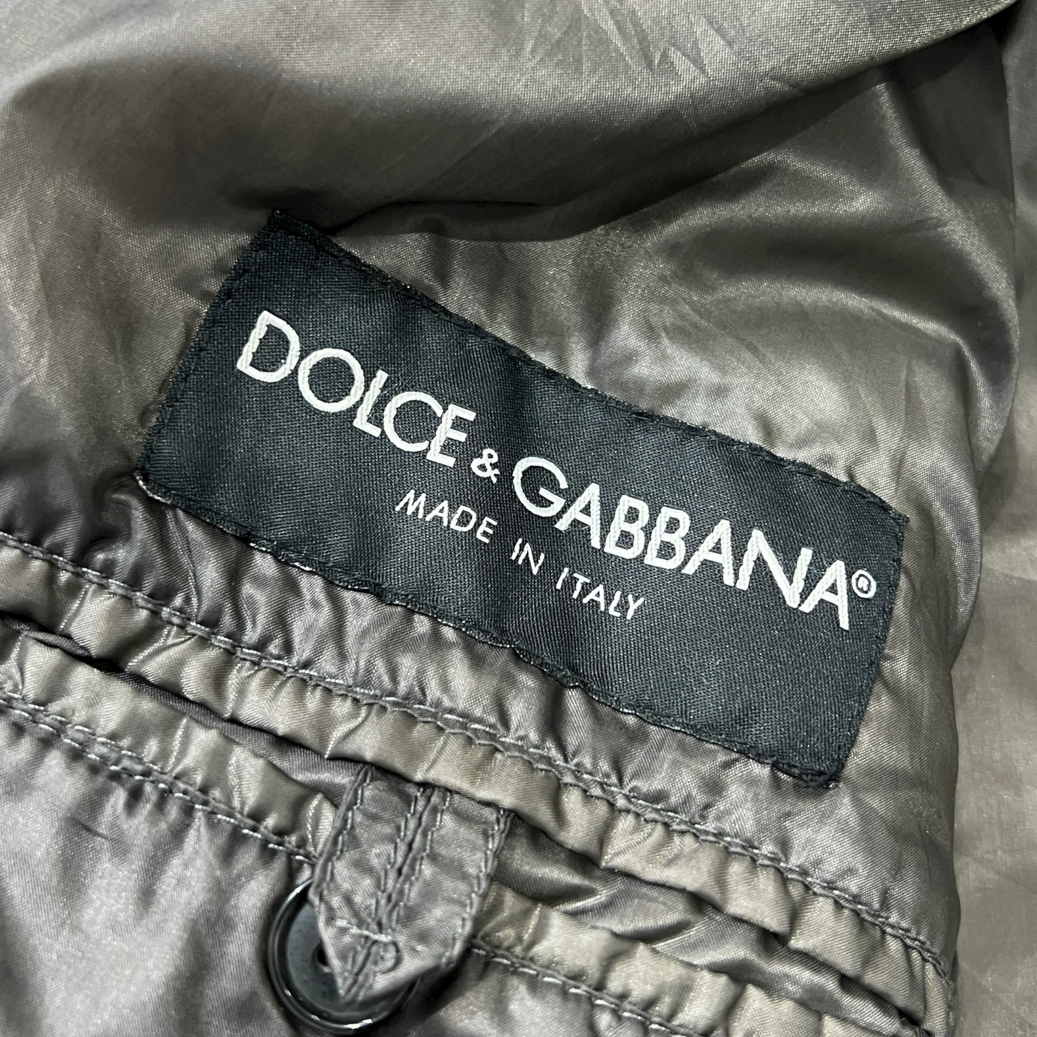 DOLCE&GABBANA 2003AW Bondage Harness Leather Nylon Zip-Up Jacket