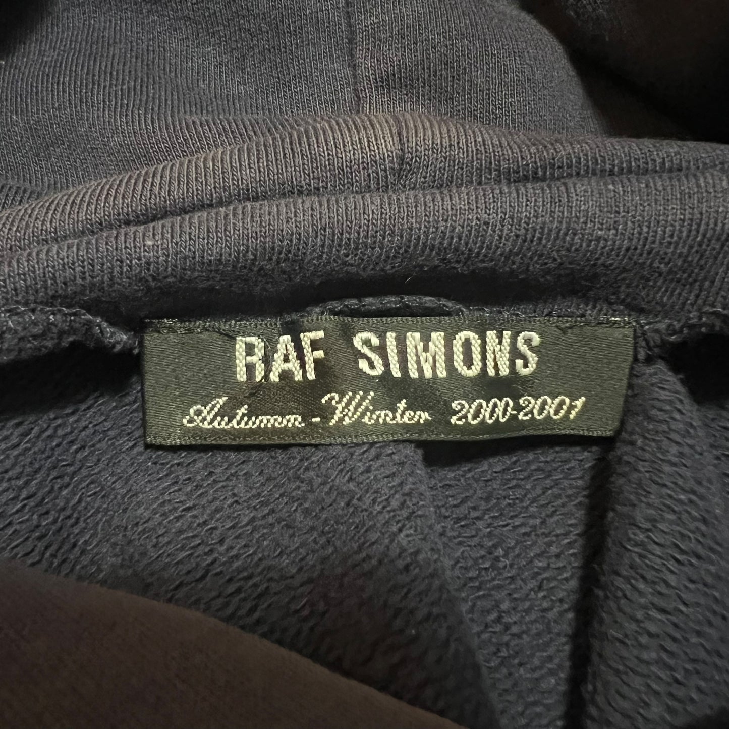 RAF SIMONS 2001AW CONFUSION SCHOOL PATCH HOODIE