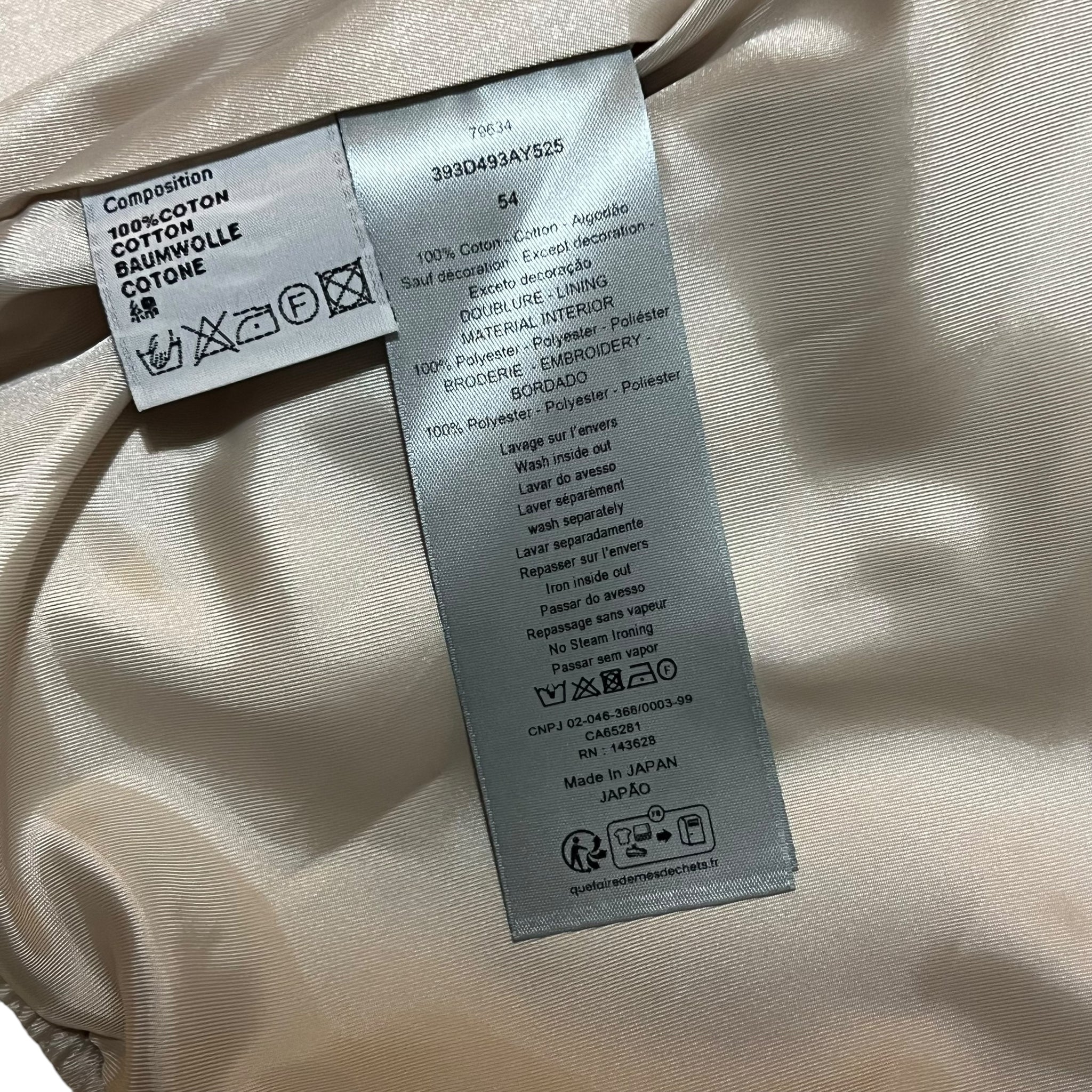 DIOR × DENIM TEARS 2023AW HEAVY COTTON TWILL BOMBER JACKET