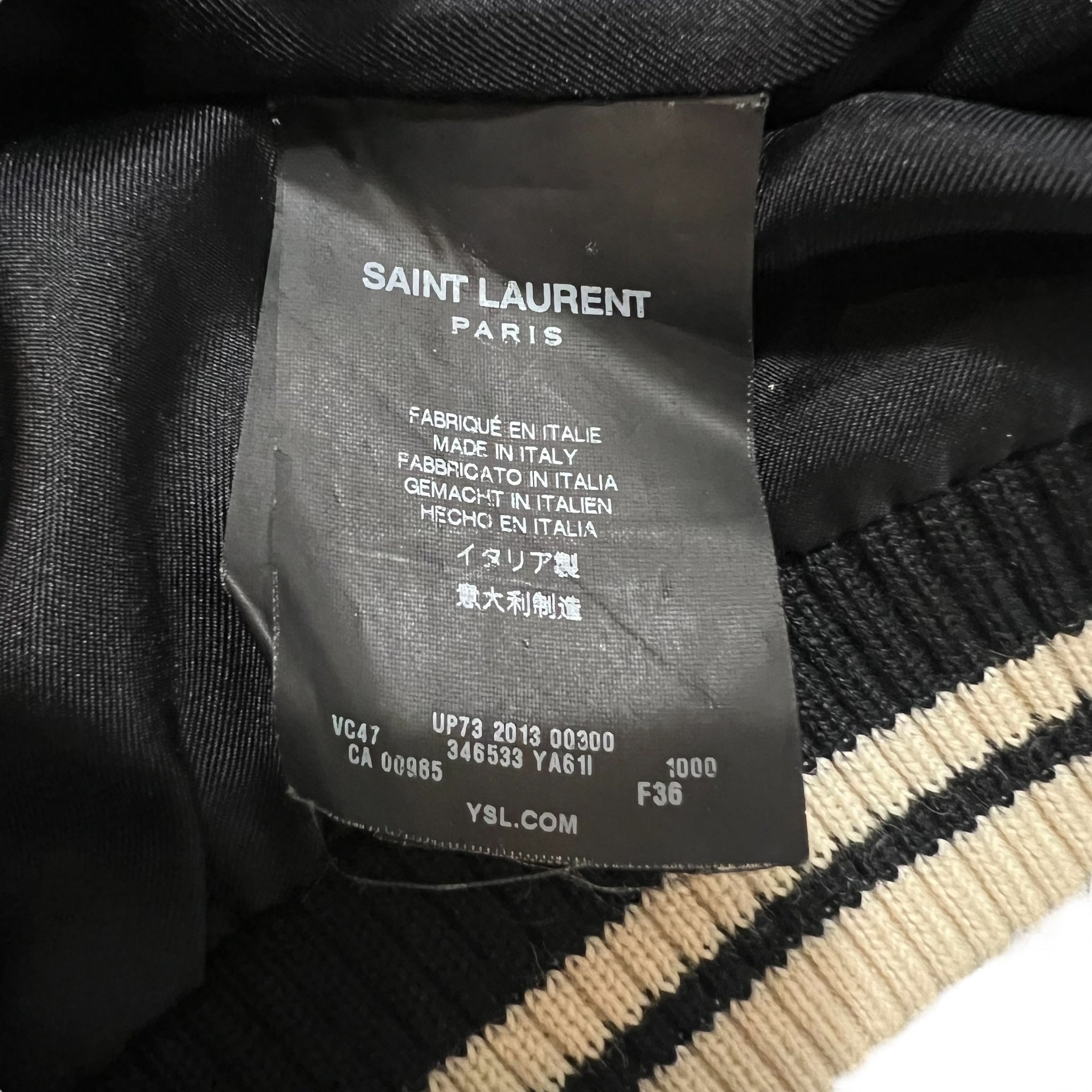 SAINT LAURENT 2014SS × HEDI SLIMANE "BLOOD LUSTER" SEAQUIN SOUVENIR JACKET