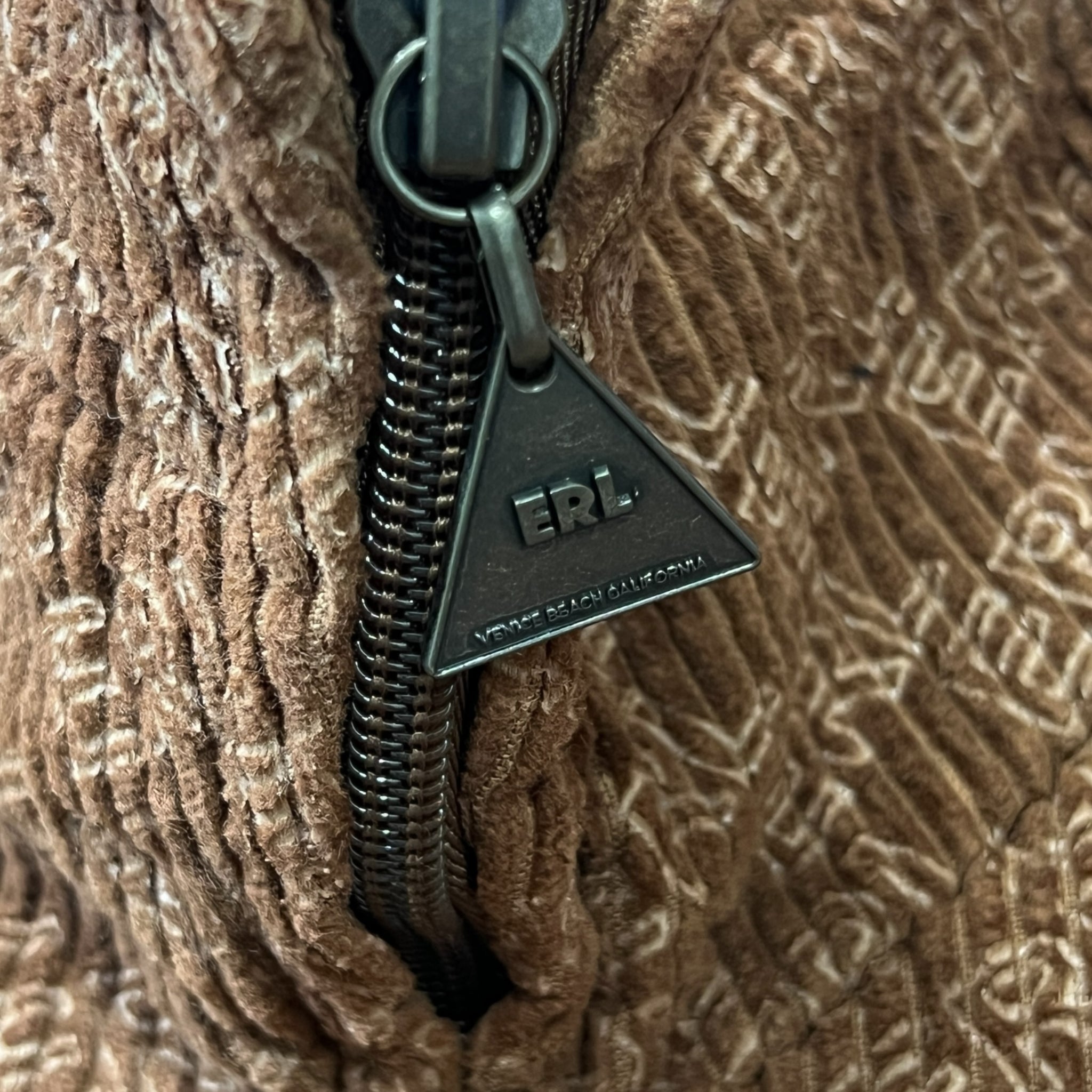 ERL Corduroy Embossed Set-Up Brown Track Jacket & Pants