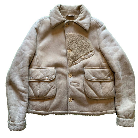 HELMUT LANG 2005AW PATCHWORK BORE SHEARLING MOUTON JACKET