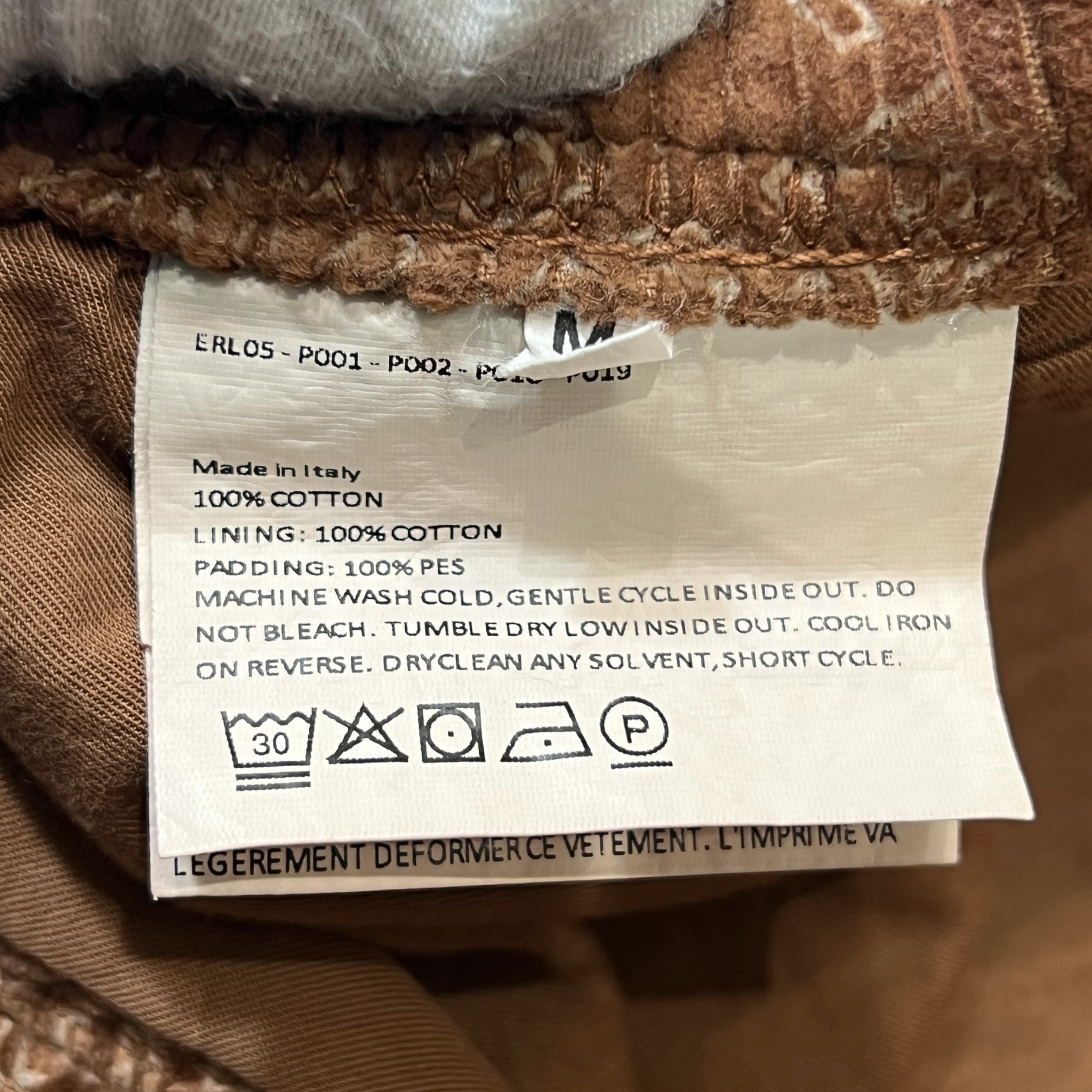 ERL Corduroy Embossed Set-Up Brown Track Jacket & Pants