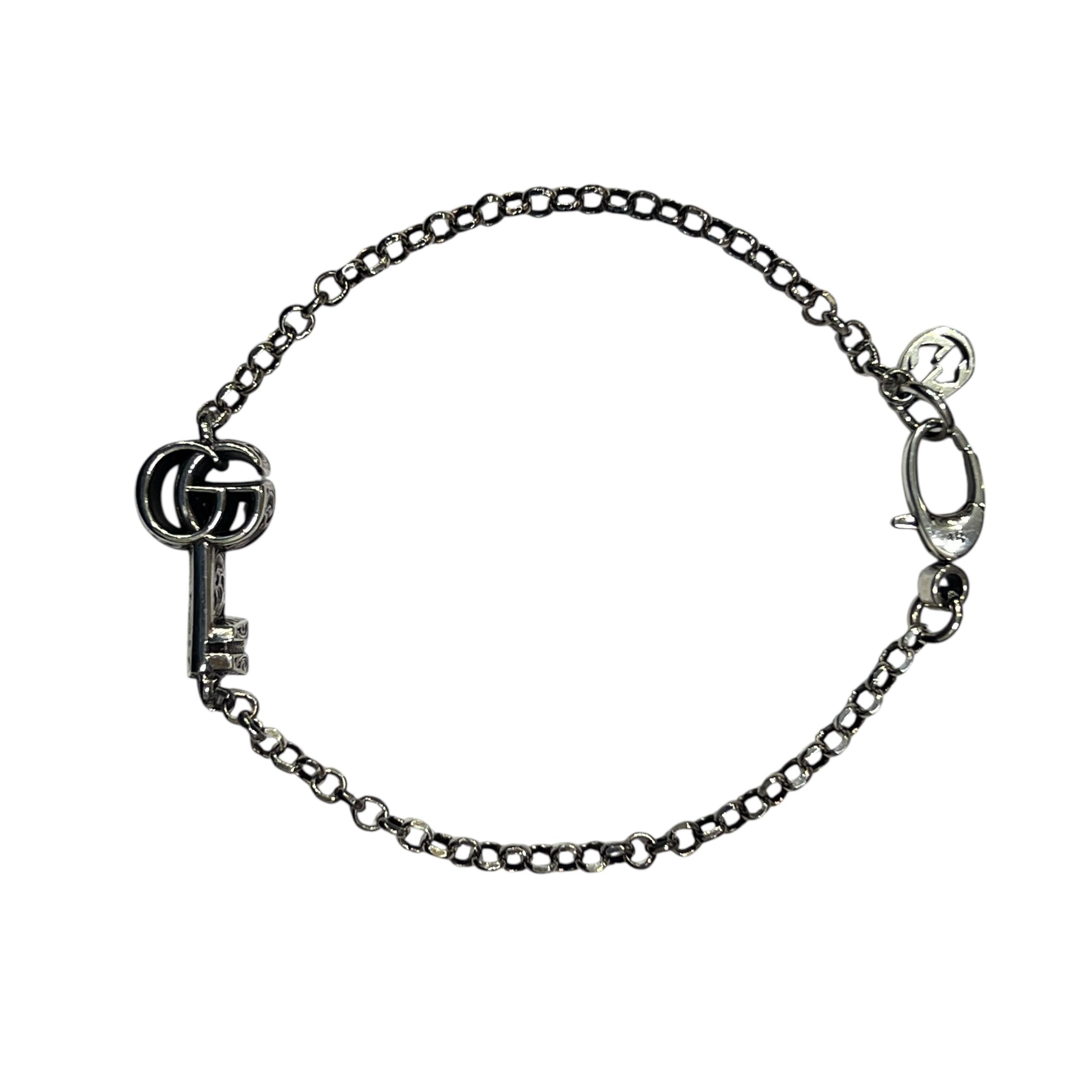 GUCCI グッチ キーモチーフ チェーン ブレスレット シルバー925【い