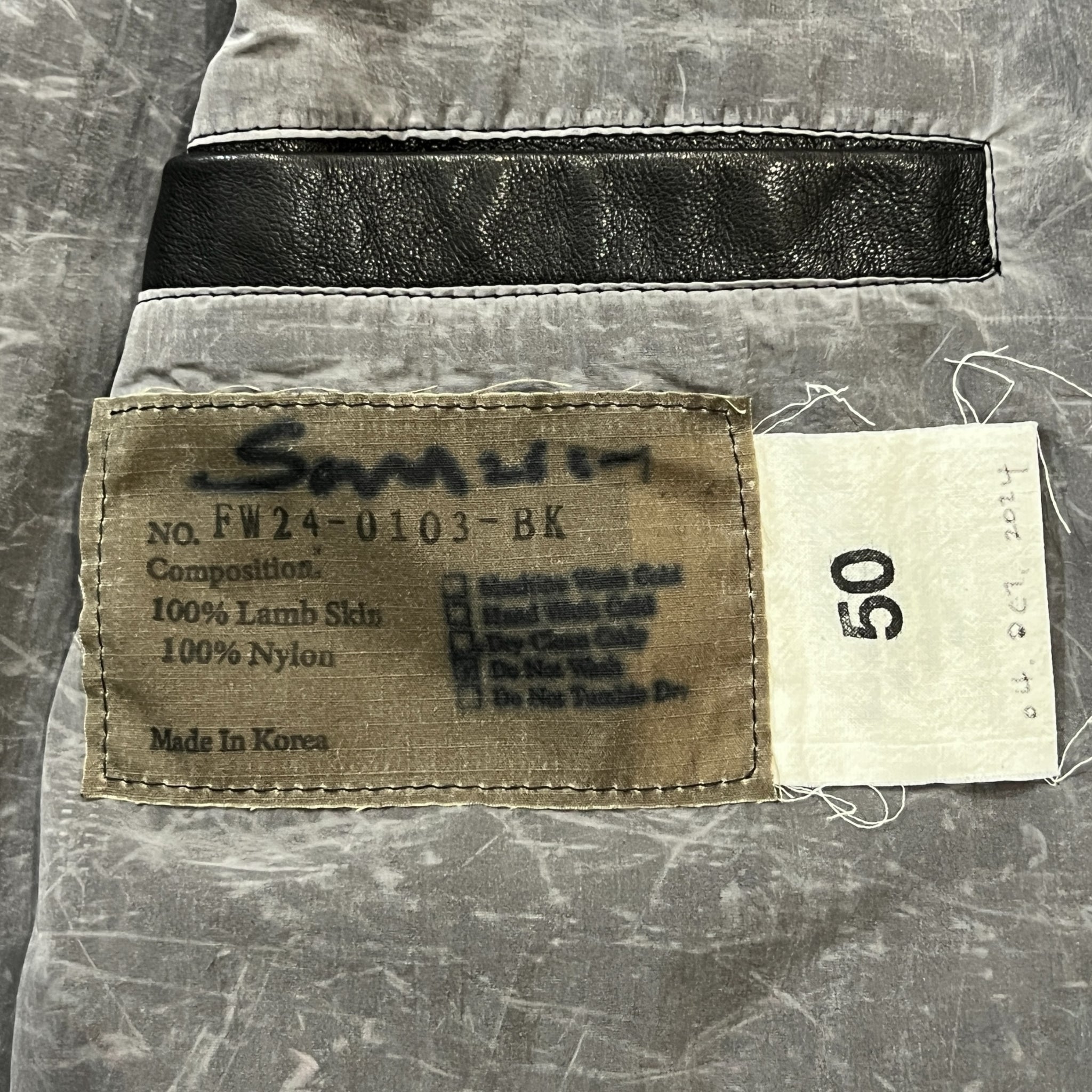 San 2024FW Lambskin Lether Modscoat