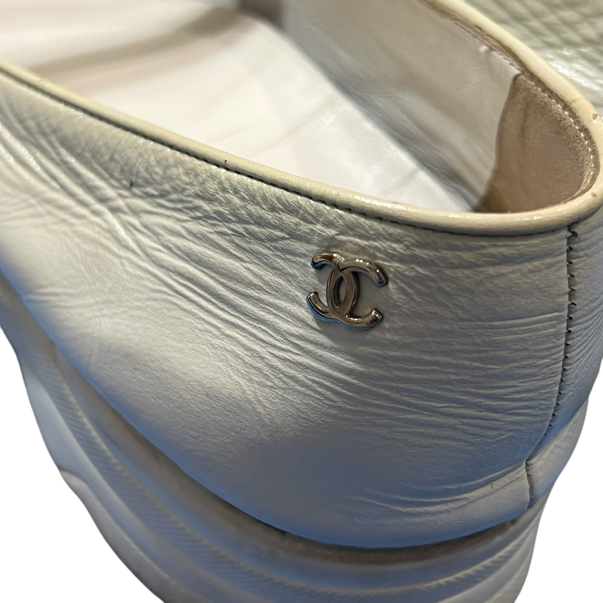 CHANEL Logo Charm Ballet Shoes Rubber Sole