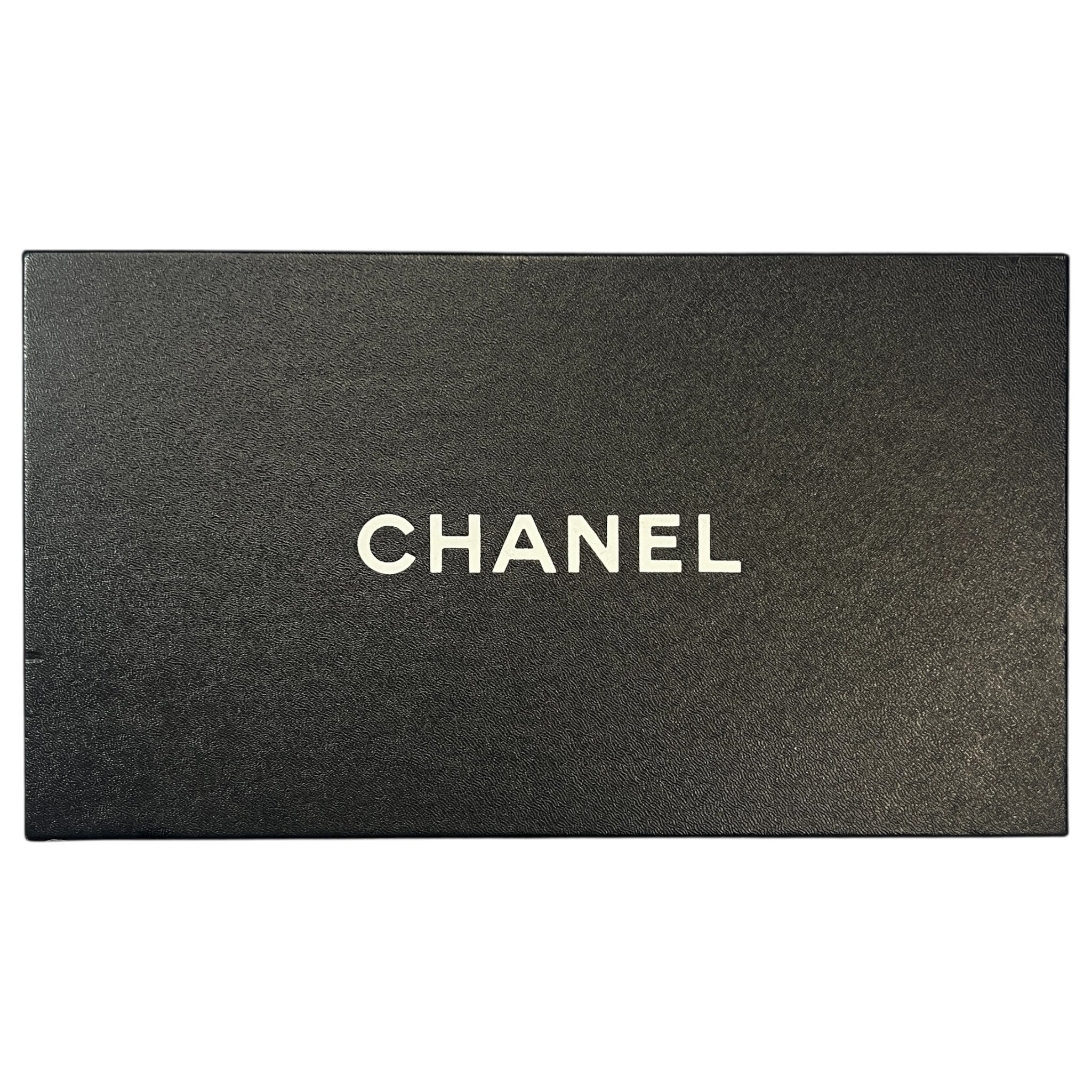 CHANEL Brown Grained Leather Loafers