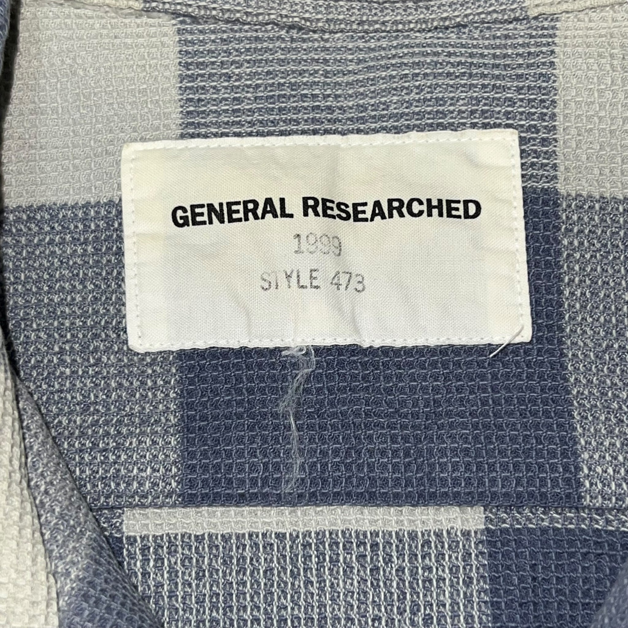 GENERAL RESEARCH 1999SS PARASITE MULTI POCKET BLUE FLANNEL SHIRTS