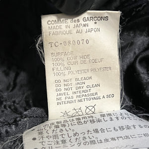 tricot COMME des GARCONS AD1988 Double Breasted Leather Coat