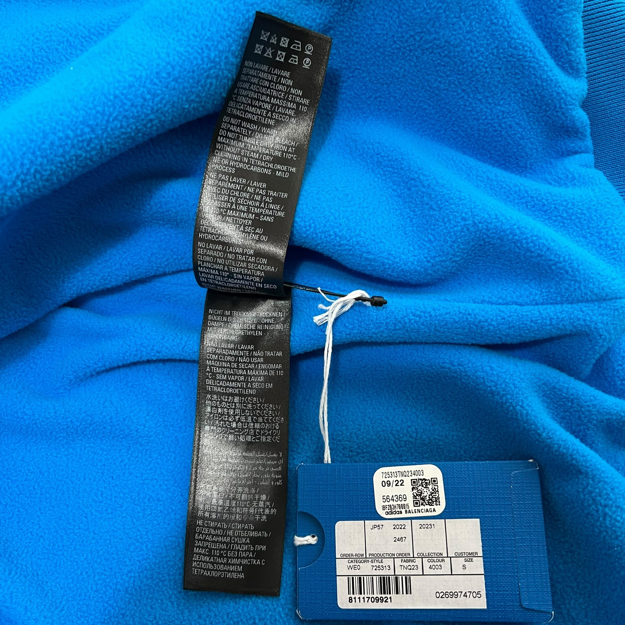 ADIDAS BALENCIAGA  2023AW Oversized Fleece Hoodie