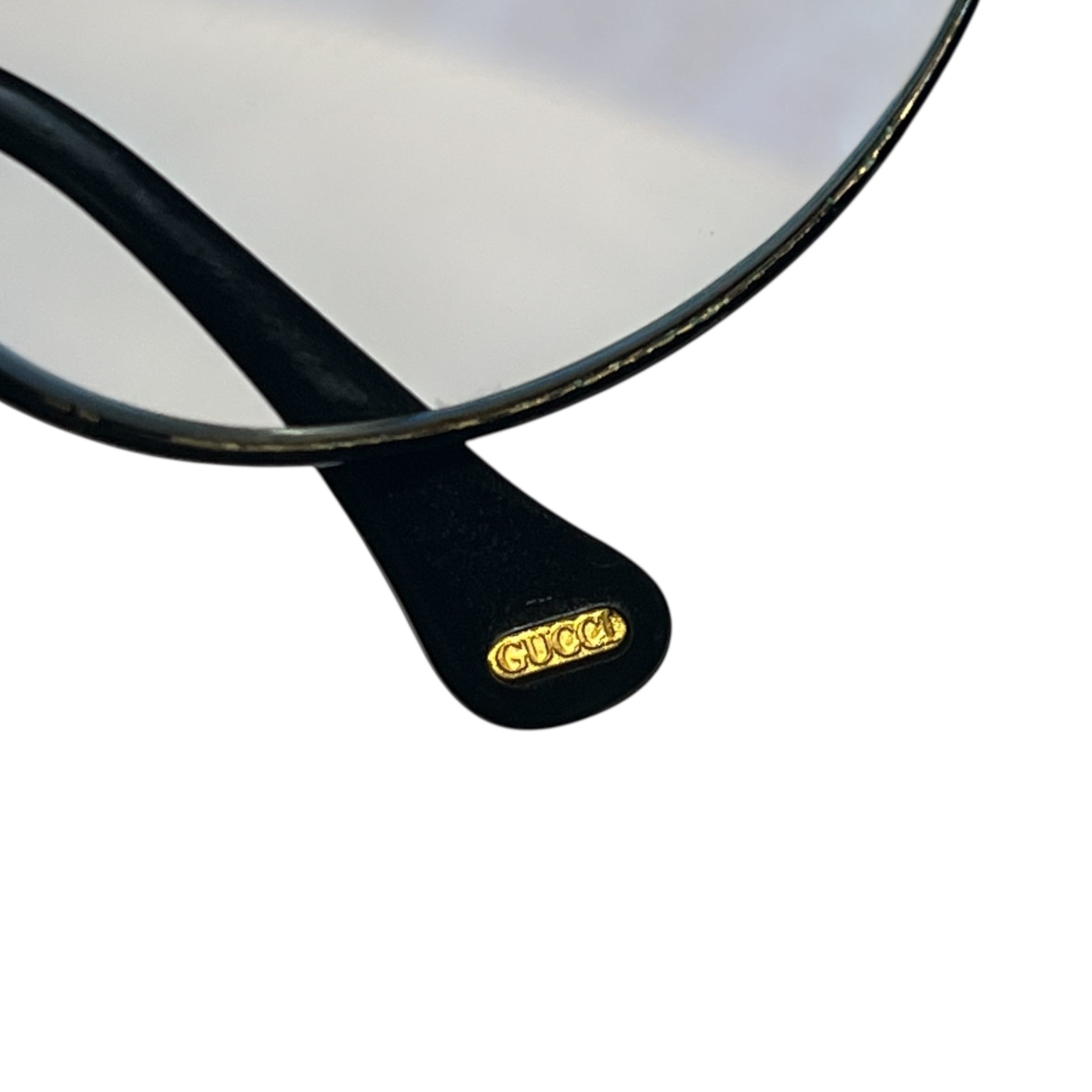 GUCCI Vintage Gold Temple Glasses
