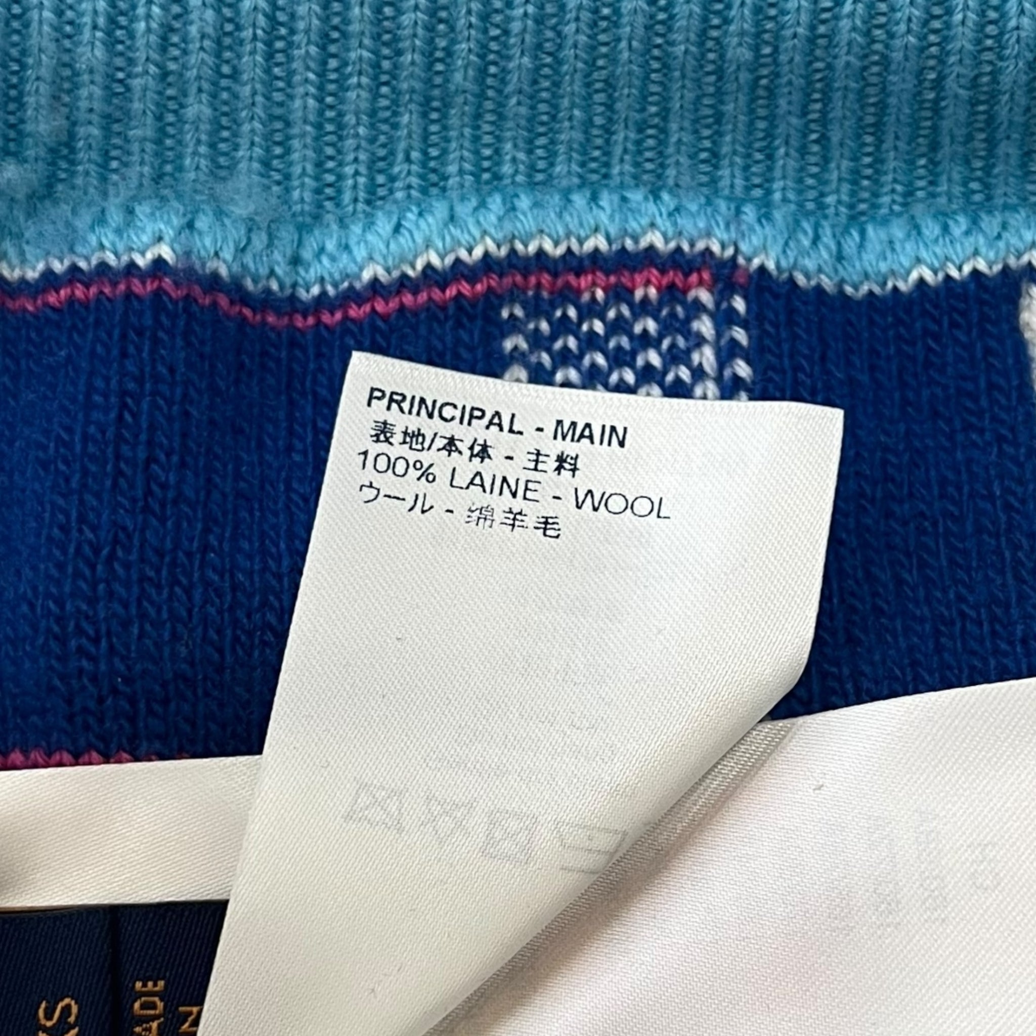 LOUIS VUITTON 2021SS Distorted Giant D'amier Crewneck Wool Knit Sweater
