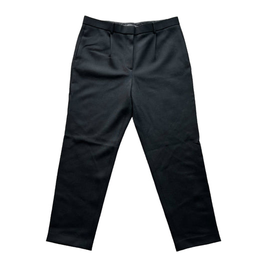 THE ROW black heavy wool trousers