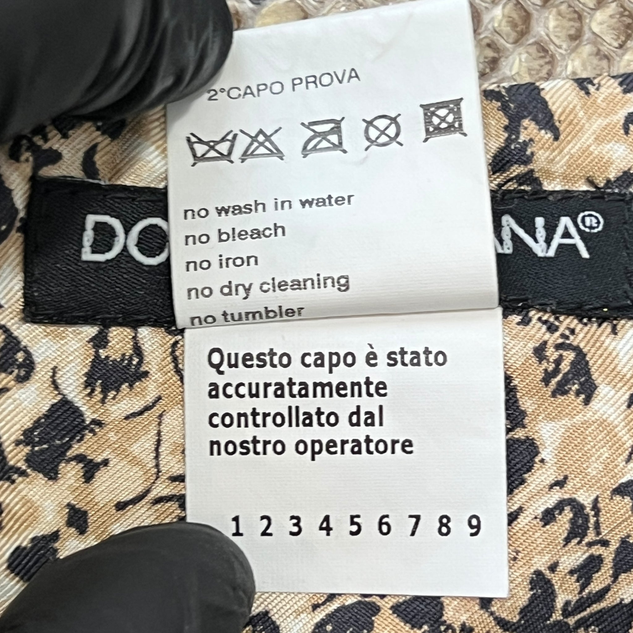 DOLCE&GABBANA Real Python Slit layerd Skirt