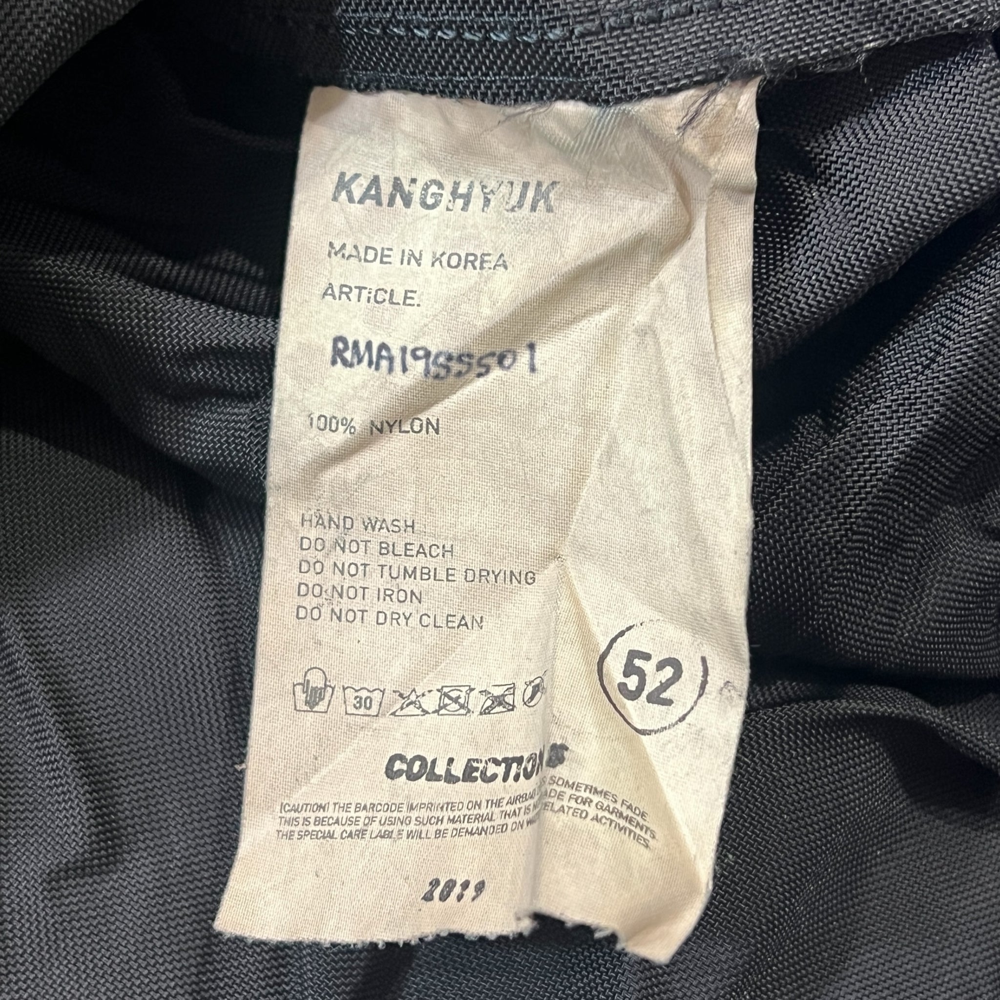 KANGHYUK 2019SS COLLECTION 5 Crinkled Nylon Shirt