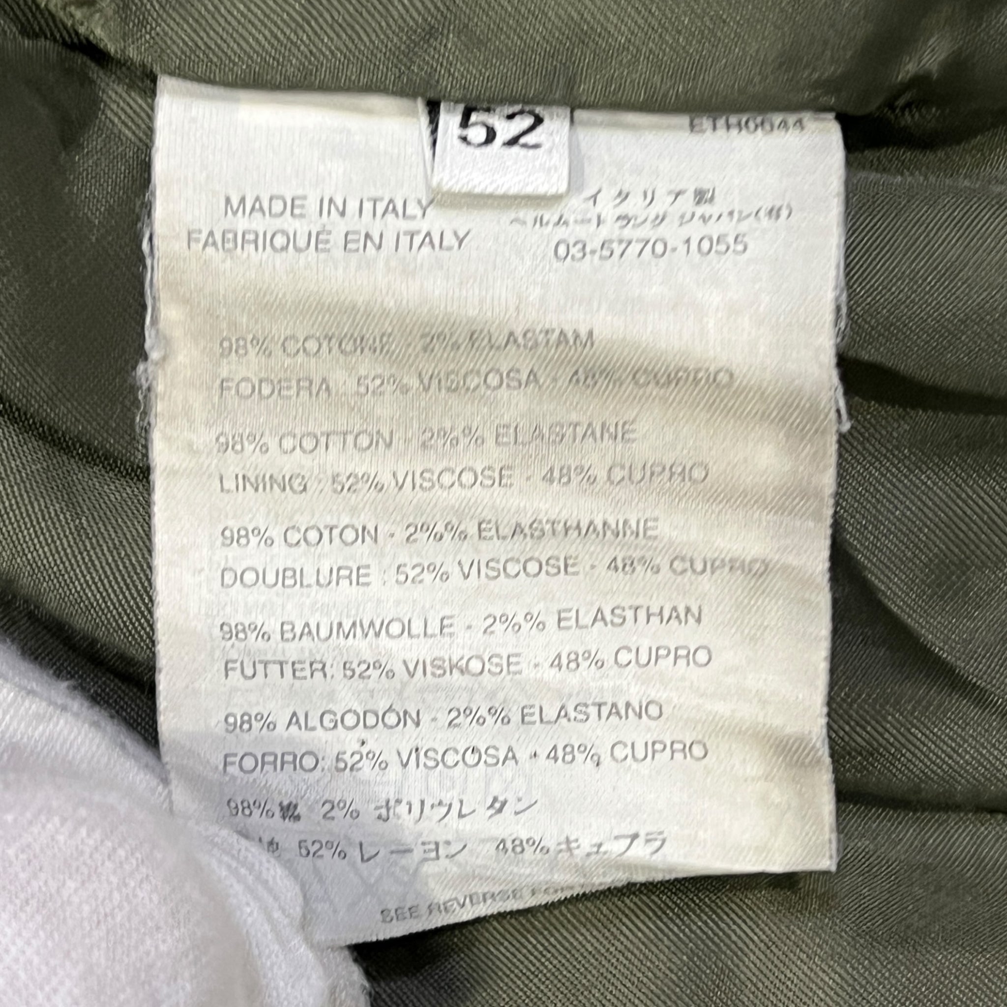 HELMUT LANG 2002 Double Breasted Overcoat