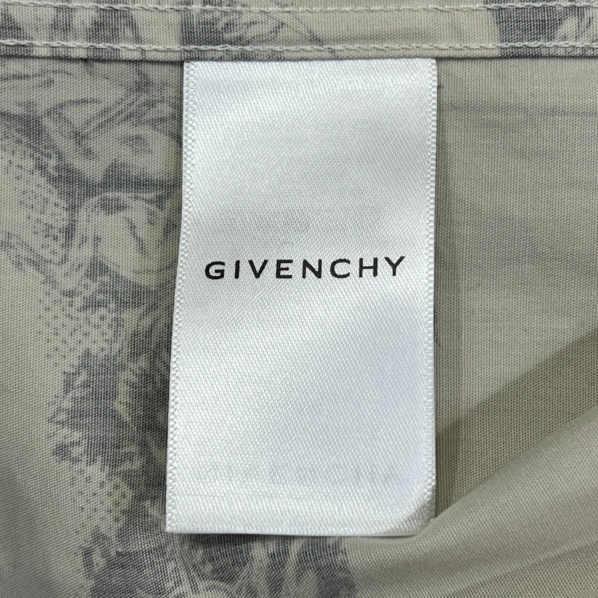 GIVENCHY 2021SS Matthew M. Williams Zip-Up Tiger Camo White Tattoo S/S Shirts