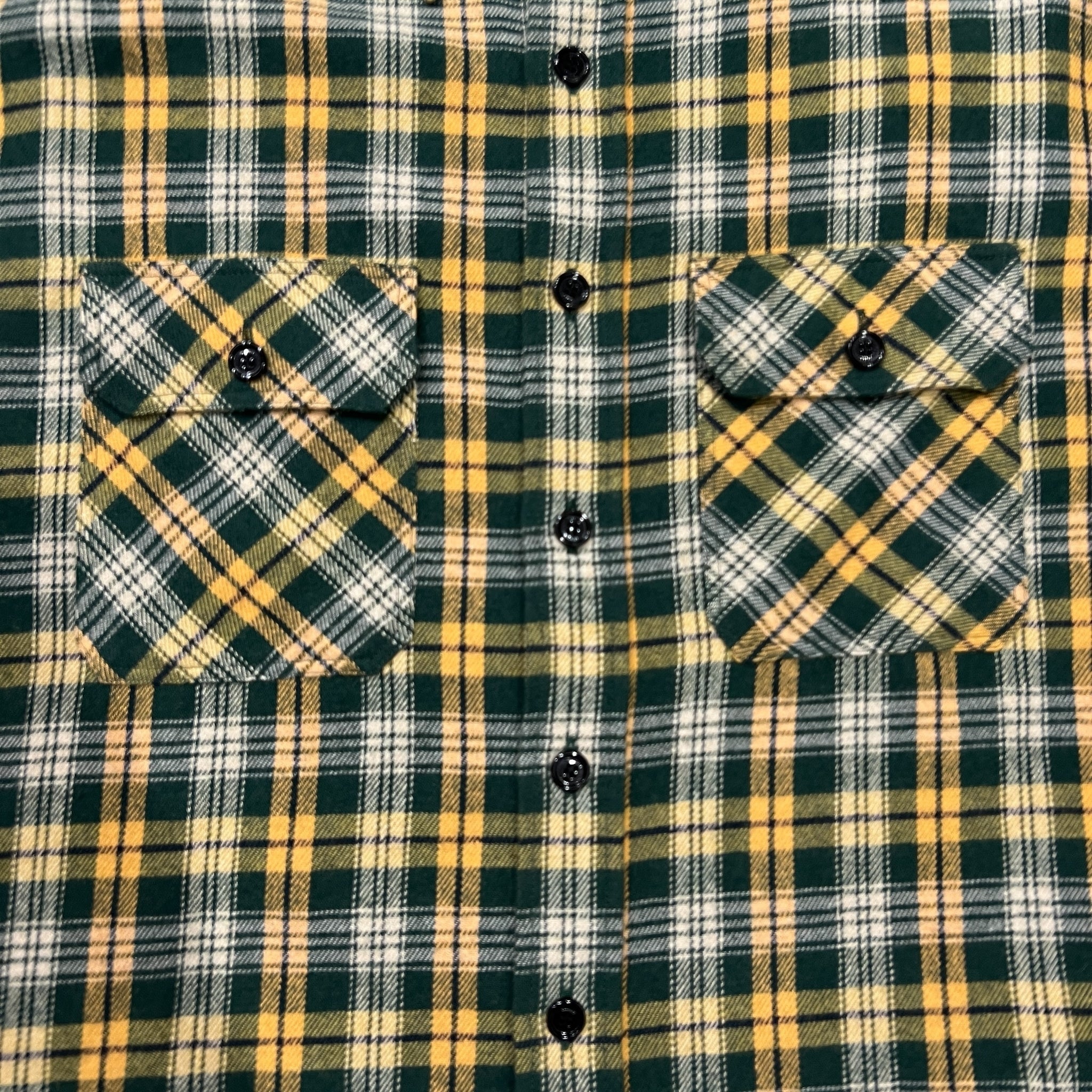 CELINE × Hedi Slimane 2022FW Yellow Plaid Flannel Shirts