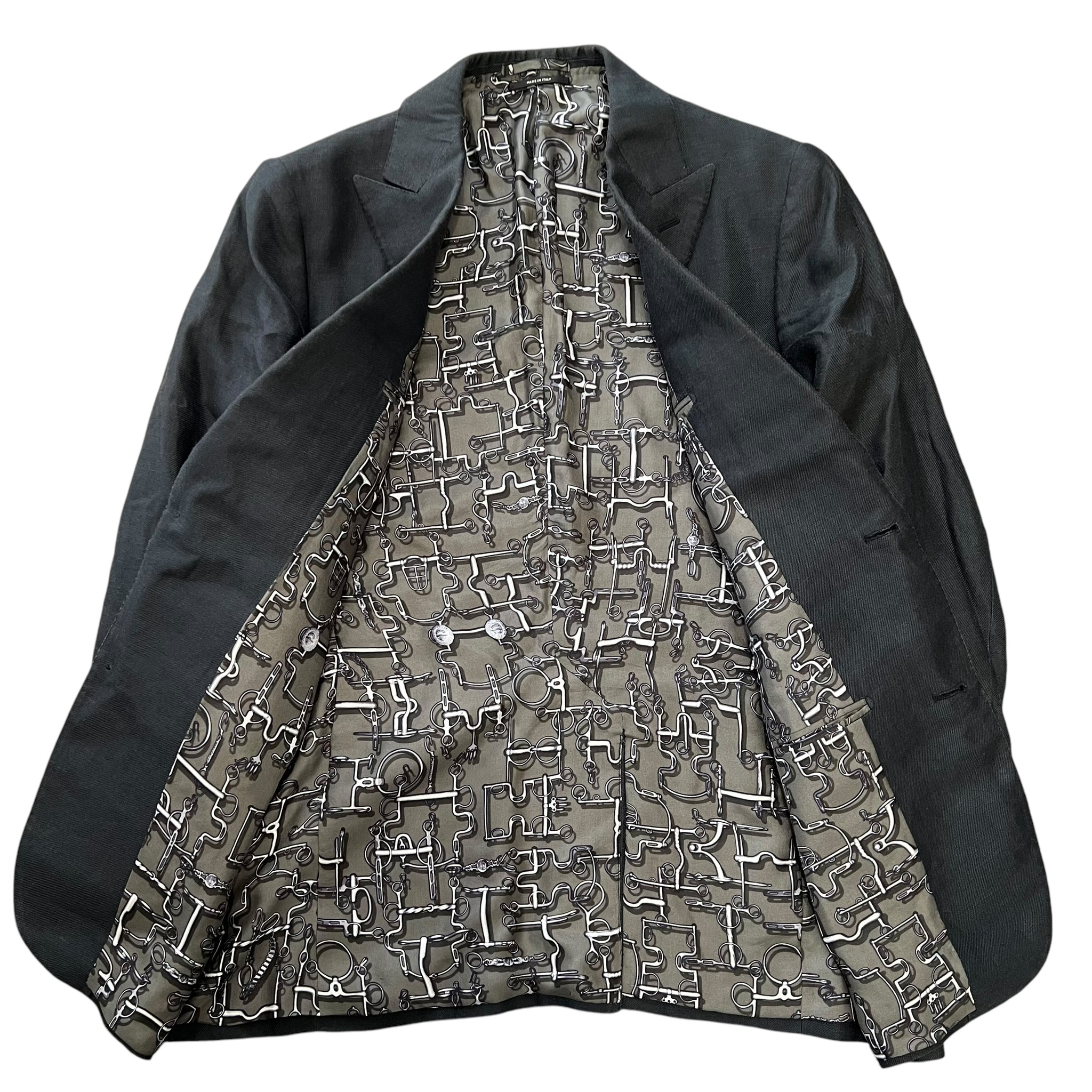 Hermes Inner Silk Tailored Jacket