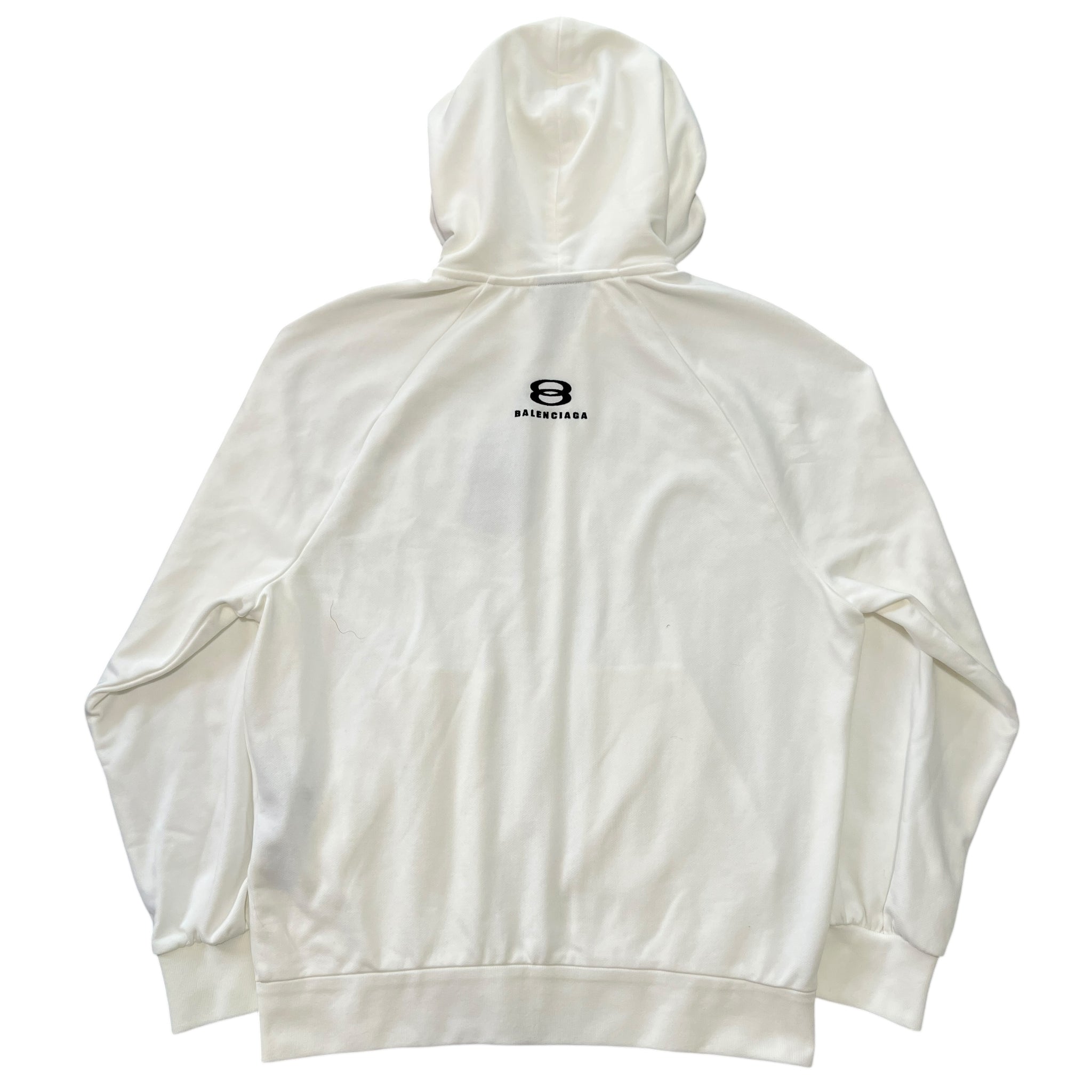 BALENCIAGA 2023 Winter Look26 Infinity Back Logo Cotton Terry Jersey Hoodie