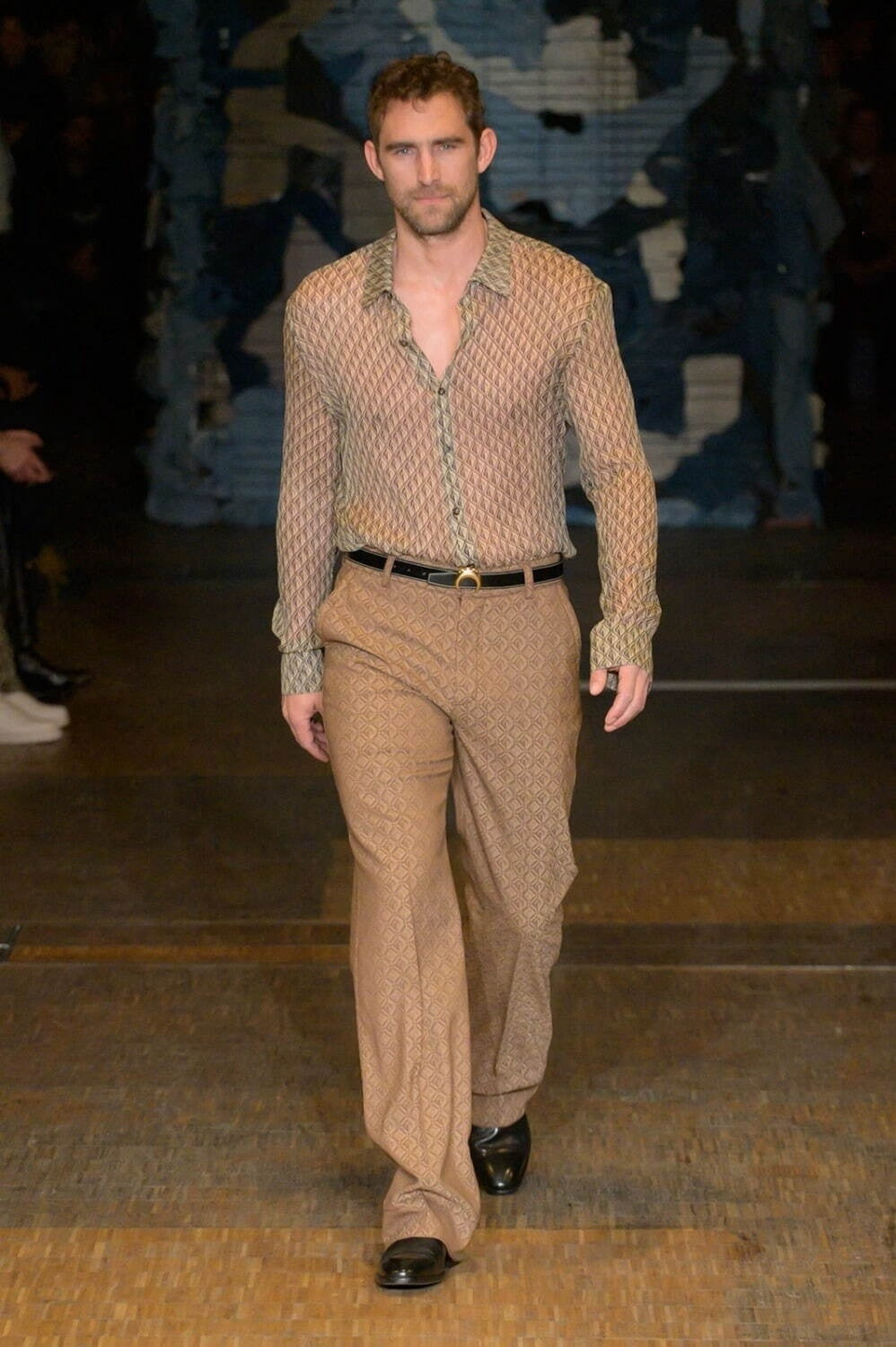 MARINE SERRE 2023AW GOLD LINE TAILOR Moon Giamant Pants