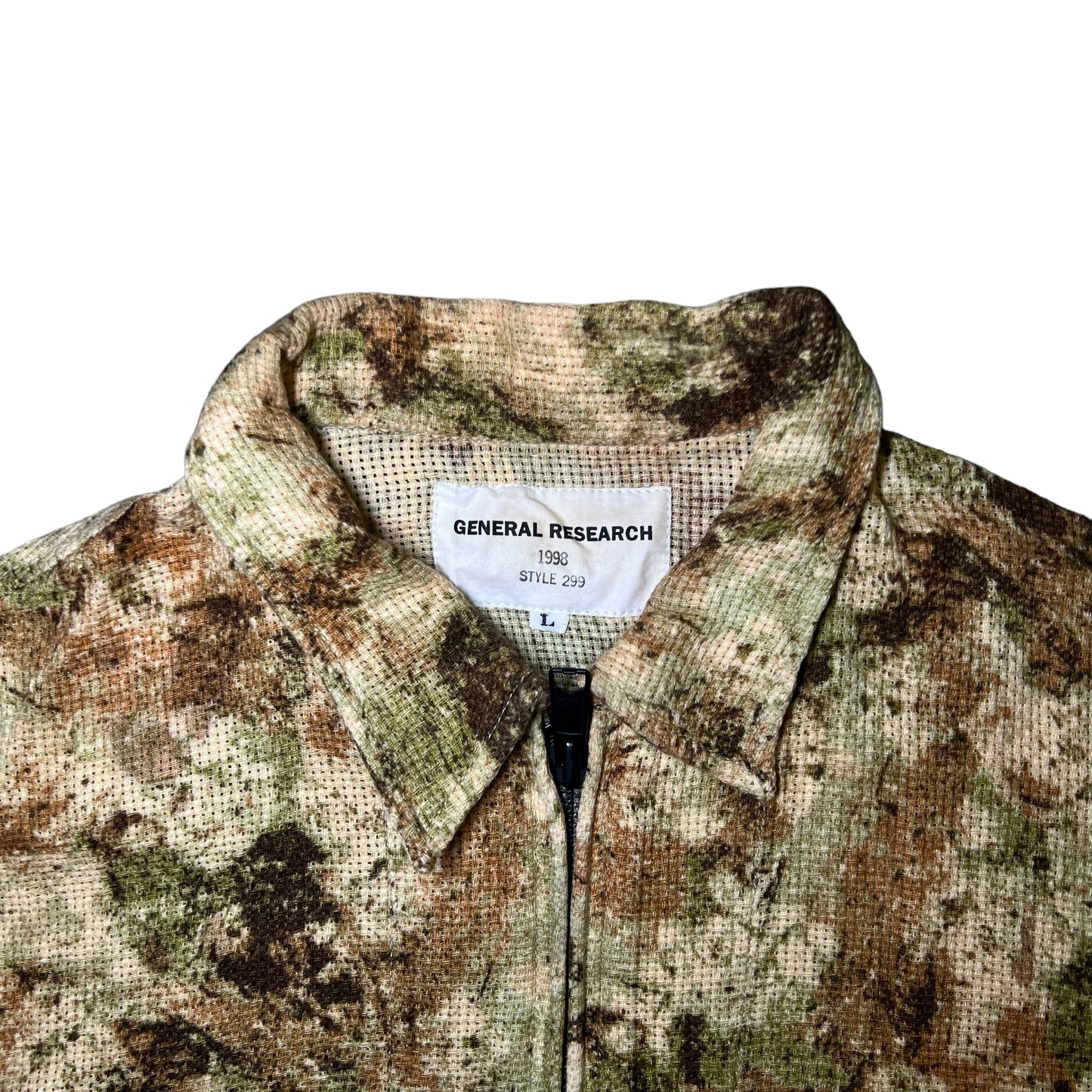 GENERAL RESEARCH 1998SS COTTON TREE CAMO SET-UP JACKET & SHORTS