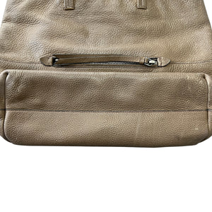 MIU MIU Grained Leather Front-Zip Tote Bag