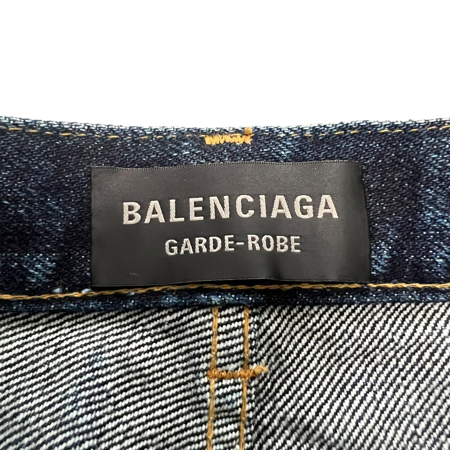 BALENCIAGA 2023SS Garde-Robe STANDARD HEAVY JEANS IN NAVY BLUE