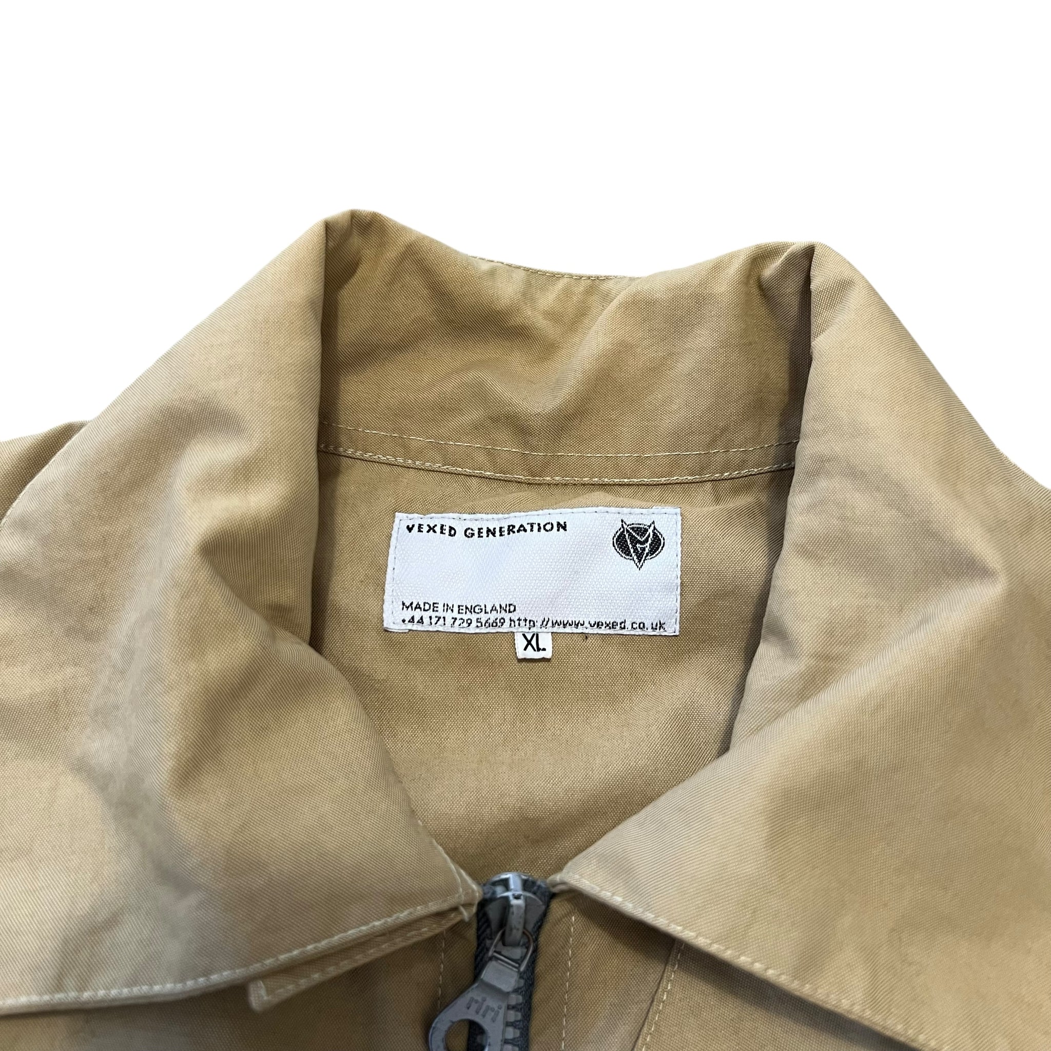 VEXED GENERATION 90s NINJA Mask Cream Nylon Technical Jacket