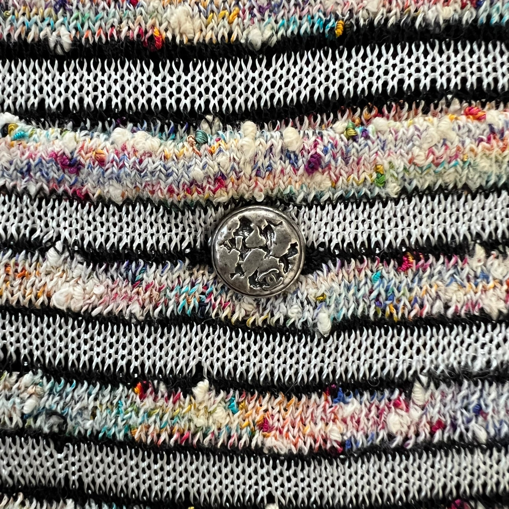 CHANEL Tweed knit Multi Color Summer Viscose One-Piece