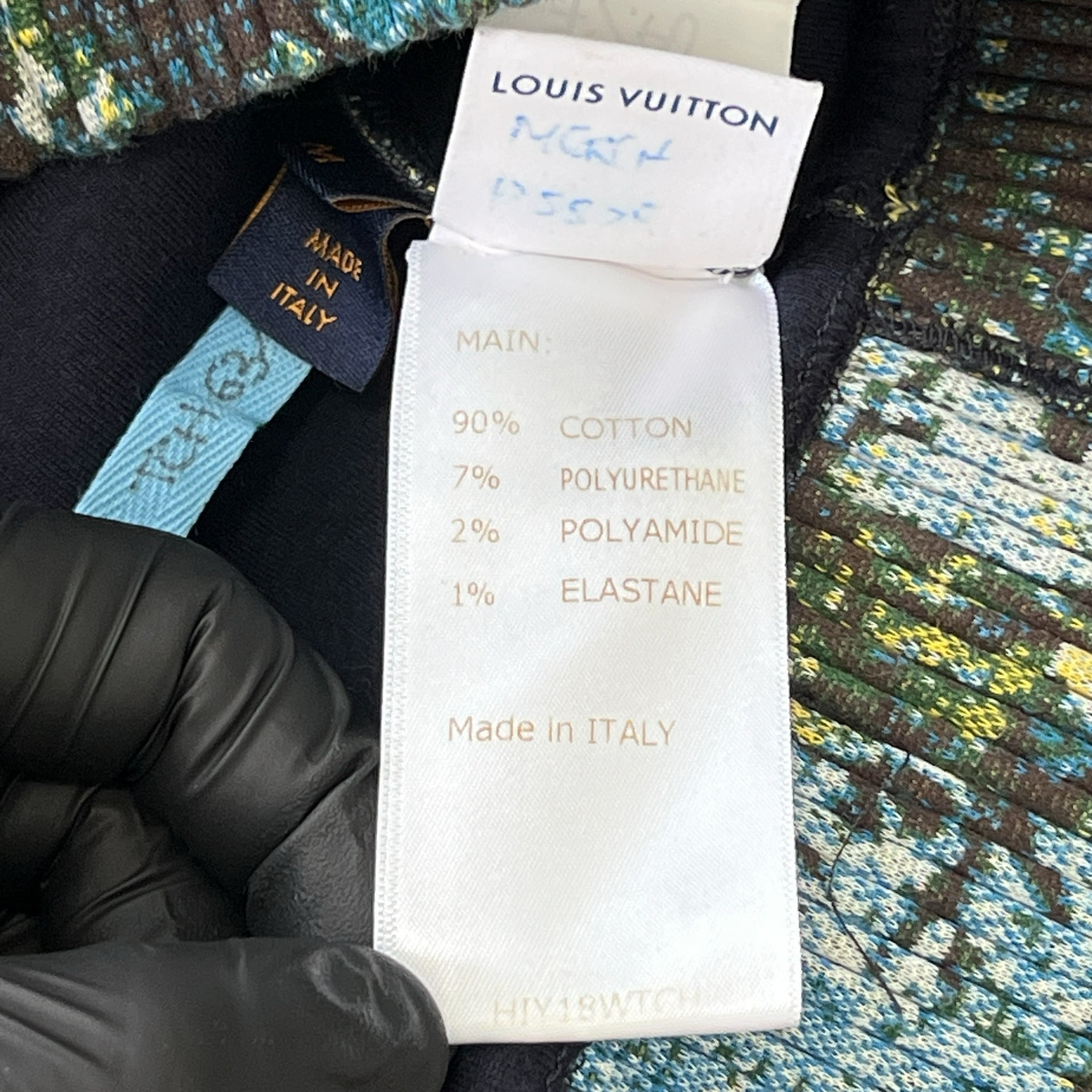 LOUIS VUITTON 2020SS Virgil Abloh Pre-owned Tapestry 3D Pocket Hoodie