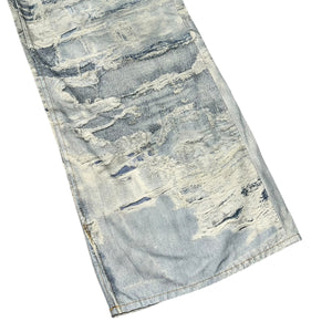 ACNE STUDIOS 2024SS  DIGITAL DISTRESSED PRINTED TROMP L'OEIL JEANS