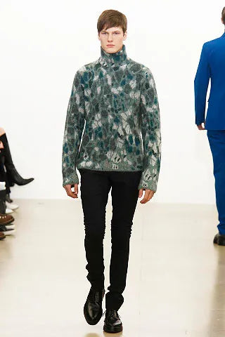 JIL SANDER 2008AW MOHAIR MARBLE SWEATER RAF SIMONS