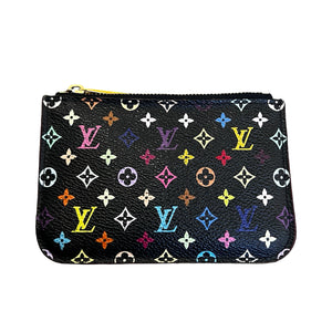 Louis Vuitton Monogram Multicolore Pochette Cles Mini Wallet 