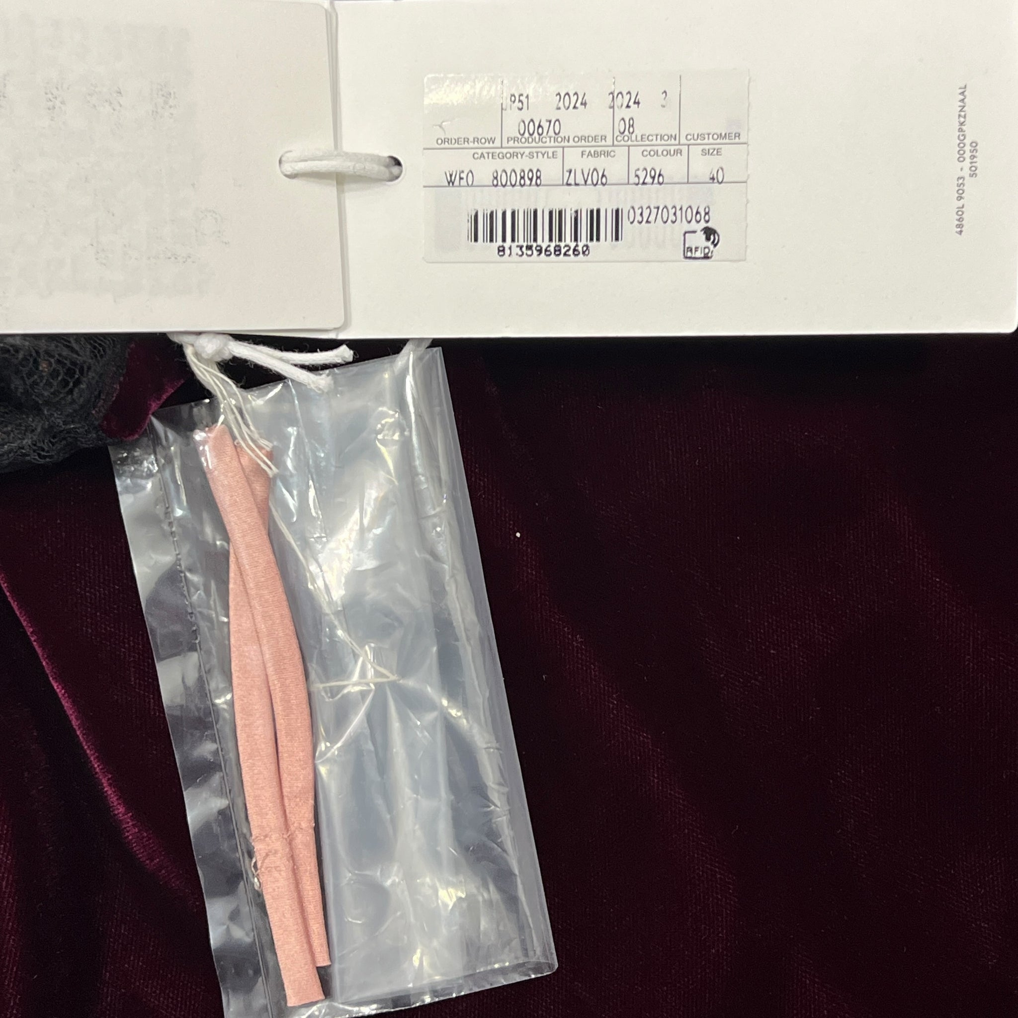 GUCCI 2024AW LOOK22 Velours Dress