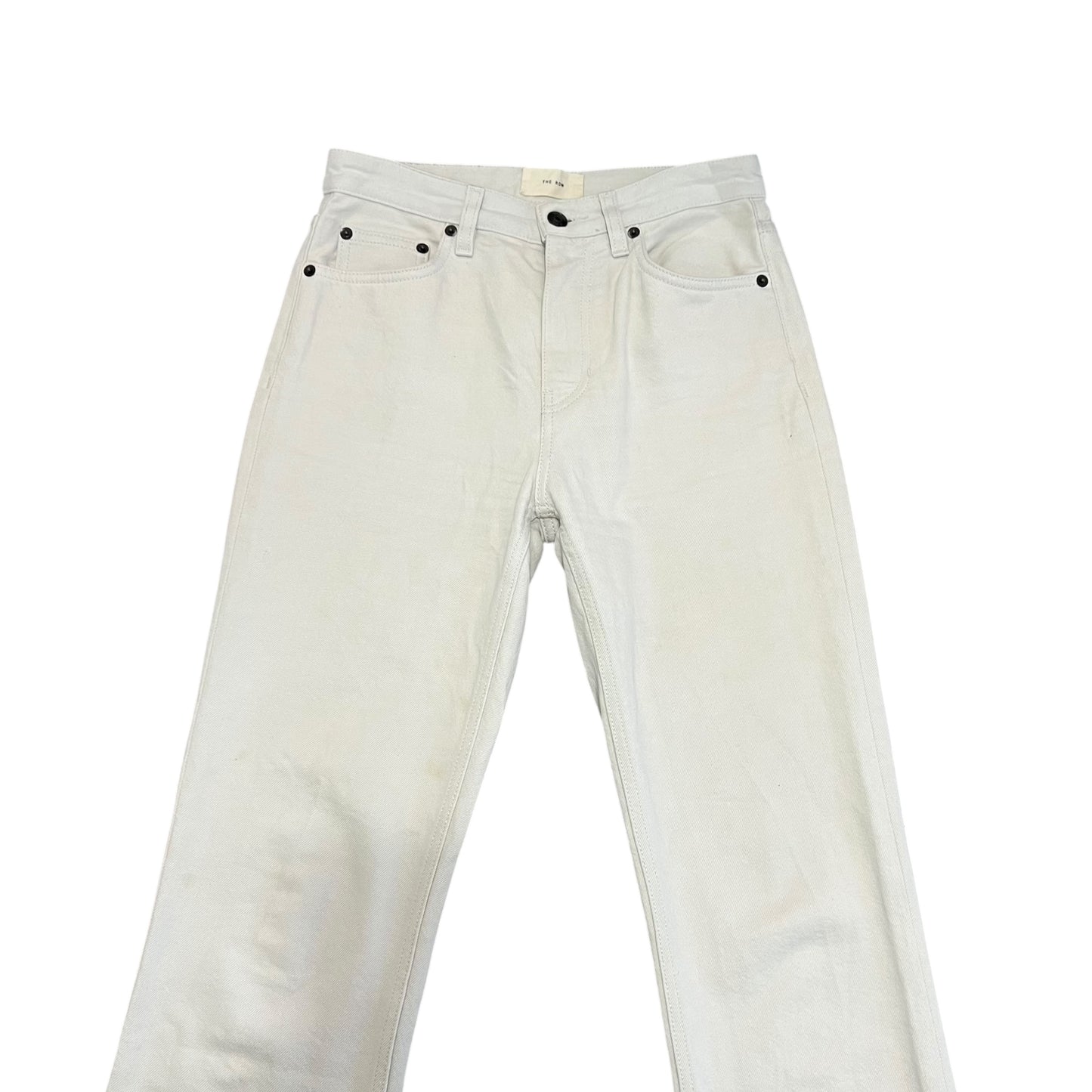 THE ROW White Straight Denim Pants