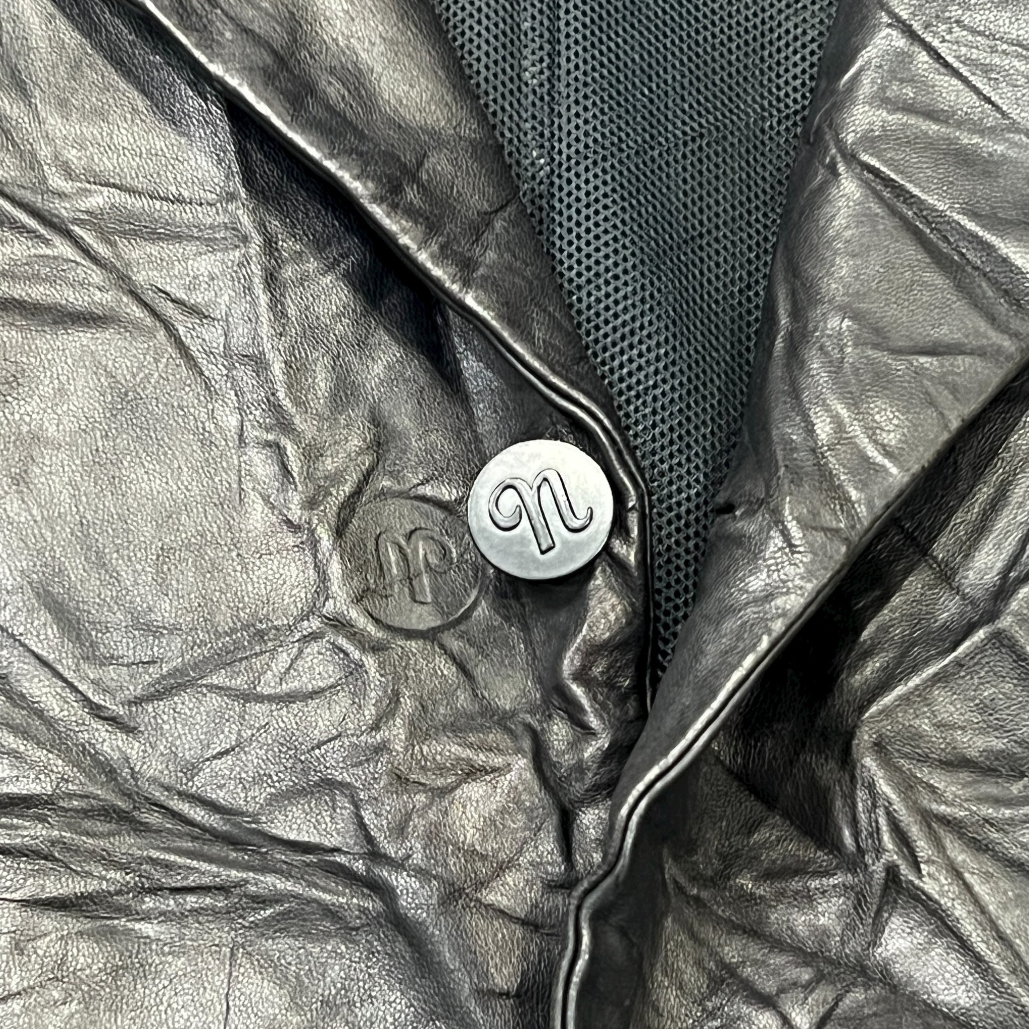 NUMBER (N)INE 90's Crinkle Leather Tailored Jacket