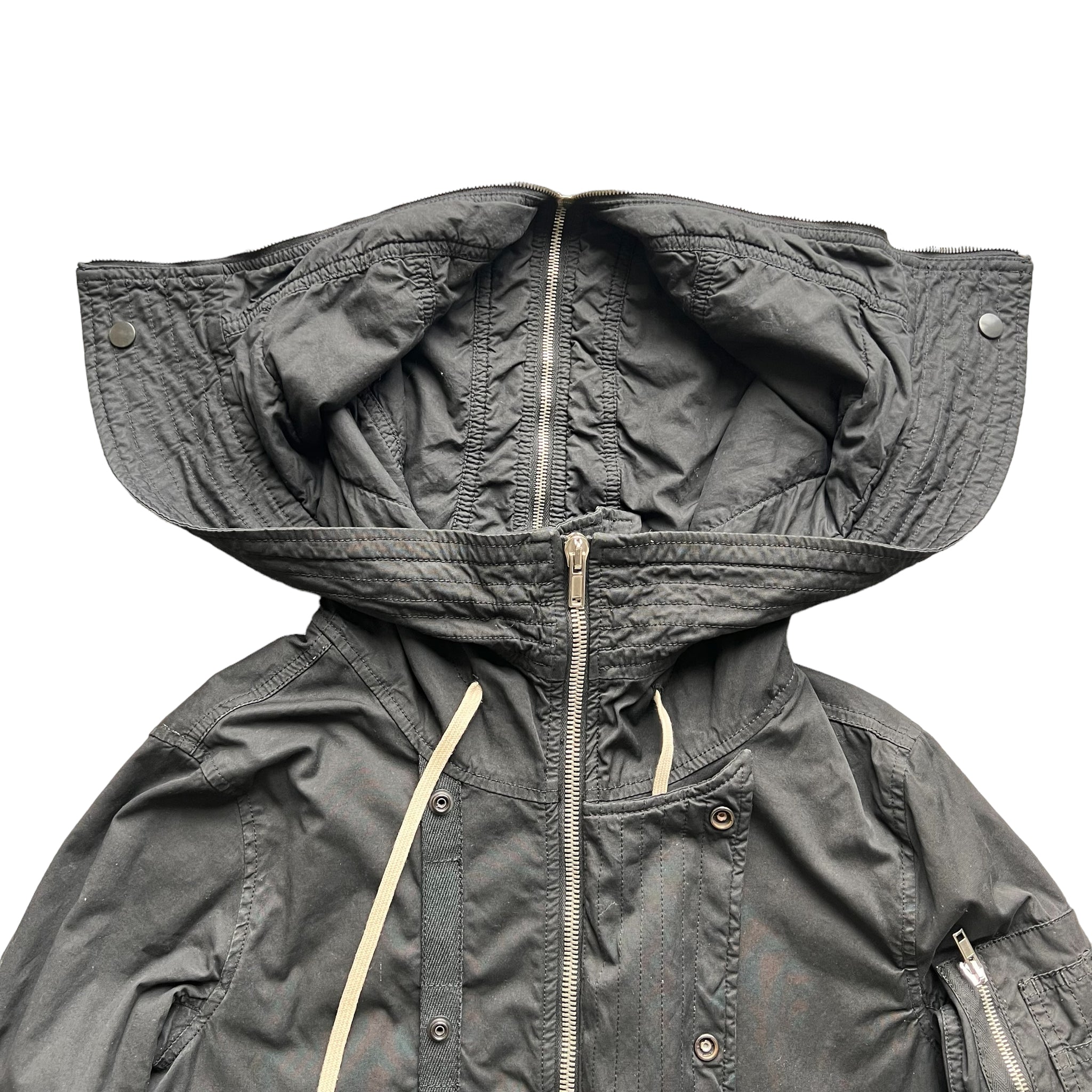 RICK OWENS 07AW Exploder Hooded Bomber Jacket