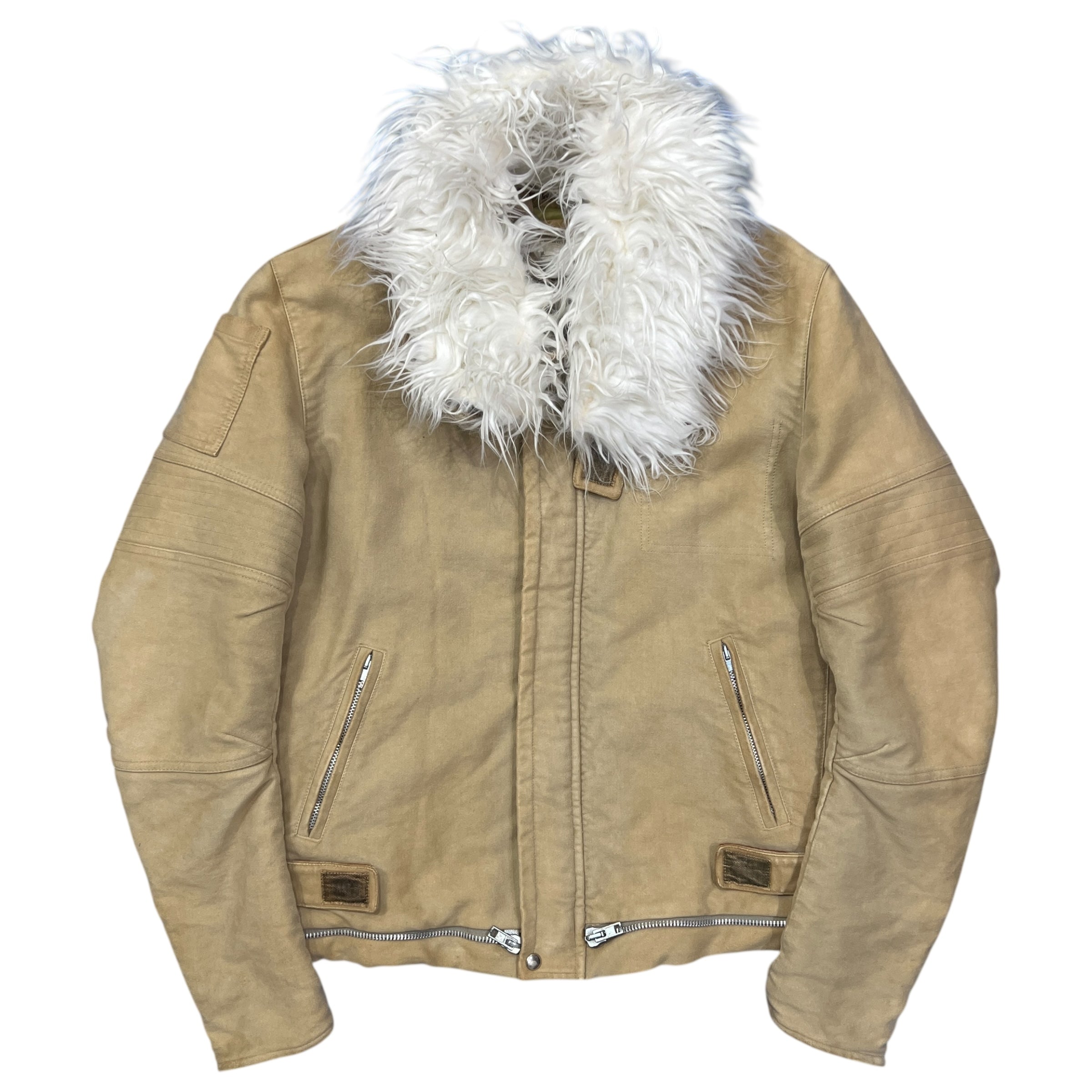 HELMUT LANG 1999AW Moleskin Cotton Astro Biker Jacket