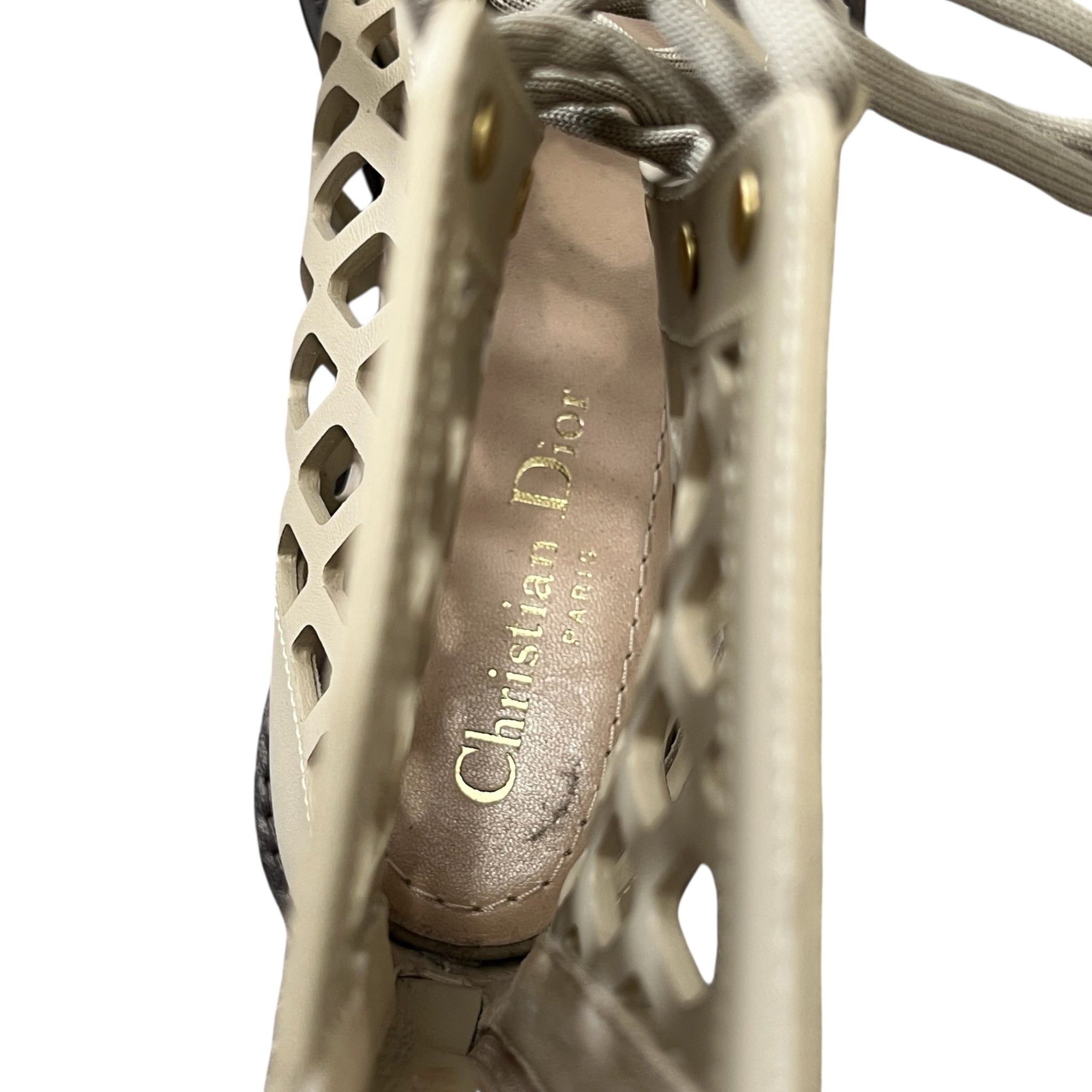Christian Dior 2021 Cruise Pre-Spring D-TRAP Leather Gladiator Sandals