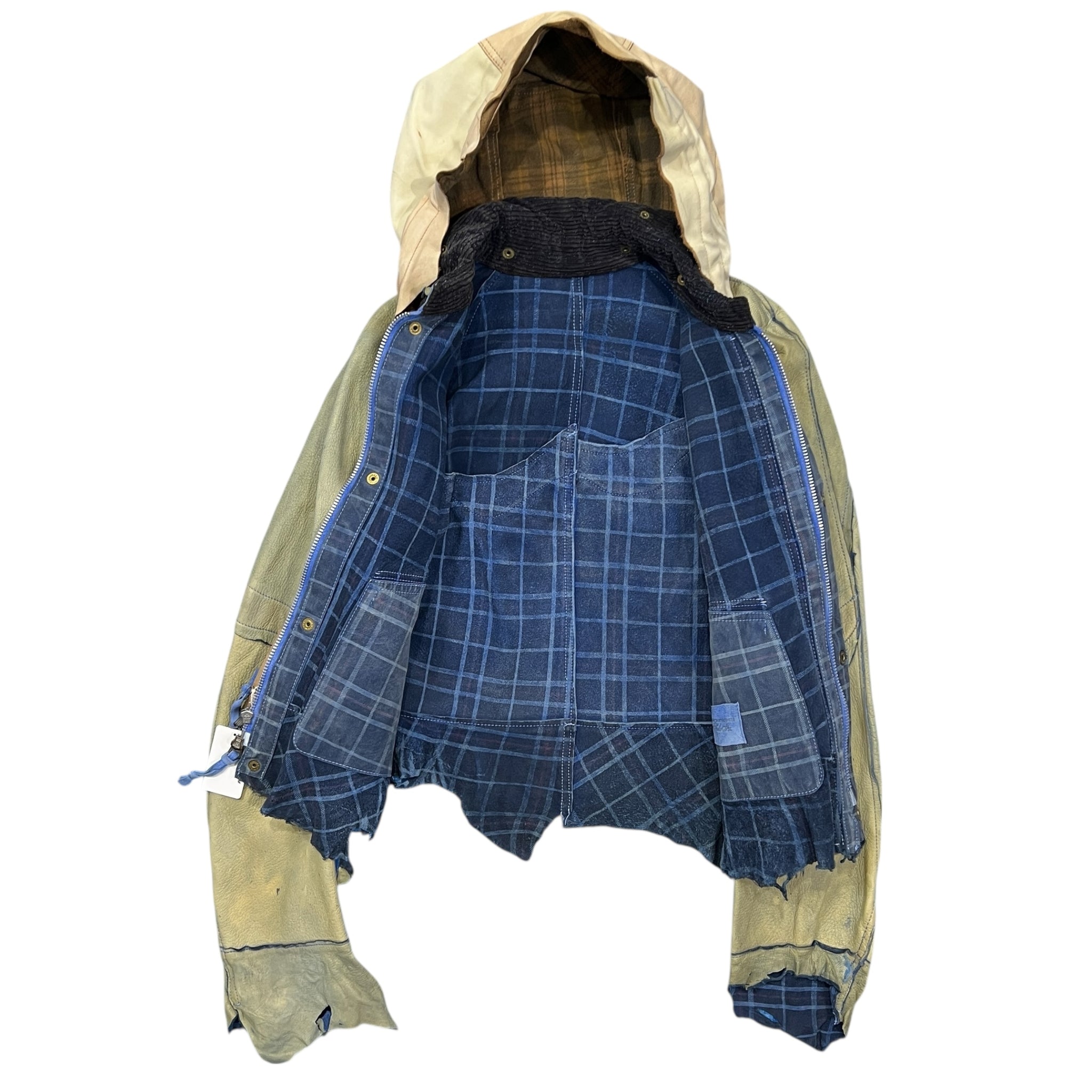 TAKAHIROMIYASHITA The Soloist. 2012 Spring eARTh dye(TM) Blue Dearskin 2Way Leather Jacket