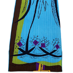 PLEATS PLEASE ISSEY MIYAKE 2011SS "Table Garden" Printed Pleated Dress