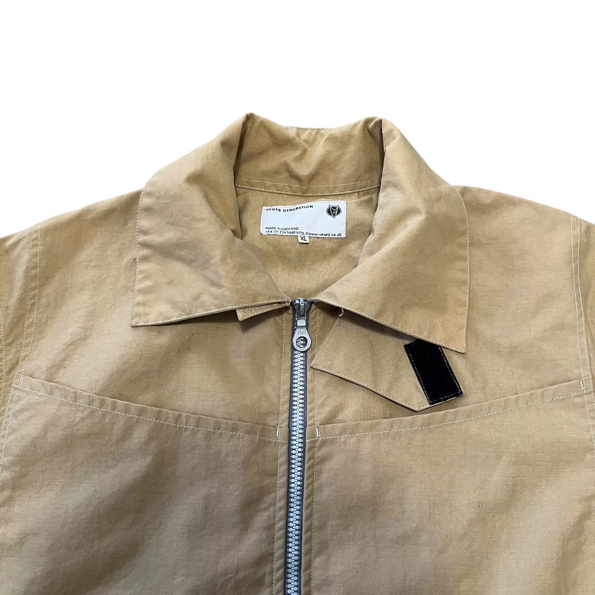 VEXED GENERATION 90s NINJA Mask Cream Nylon Technical Jacket