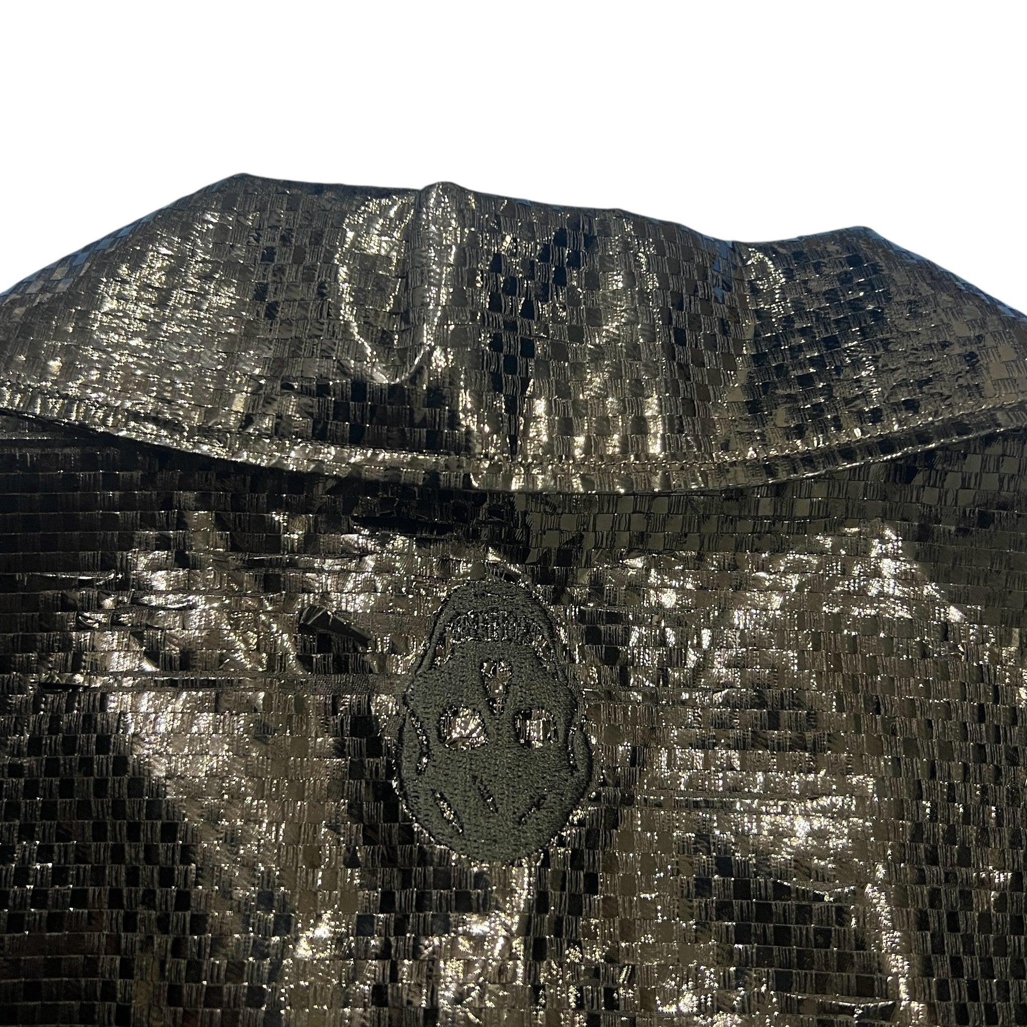 Alexander McQueen Glossy Embossed Pattern Short Sleeve Shirts