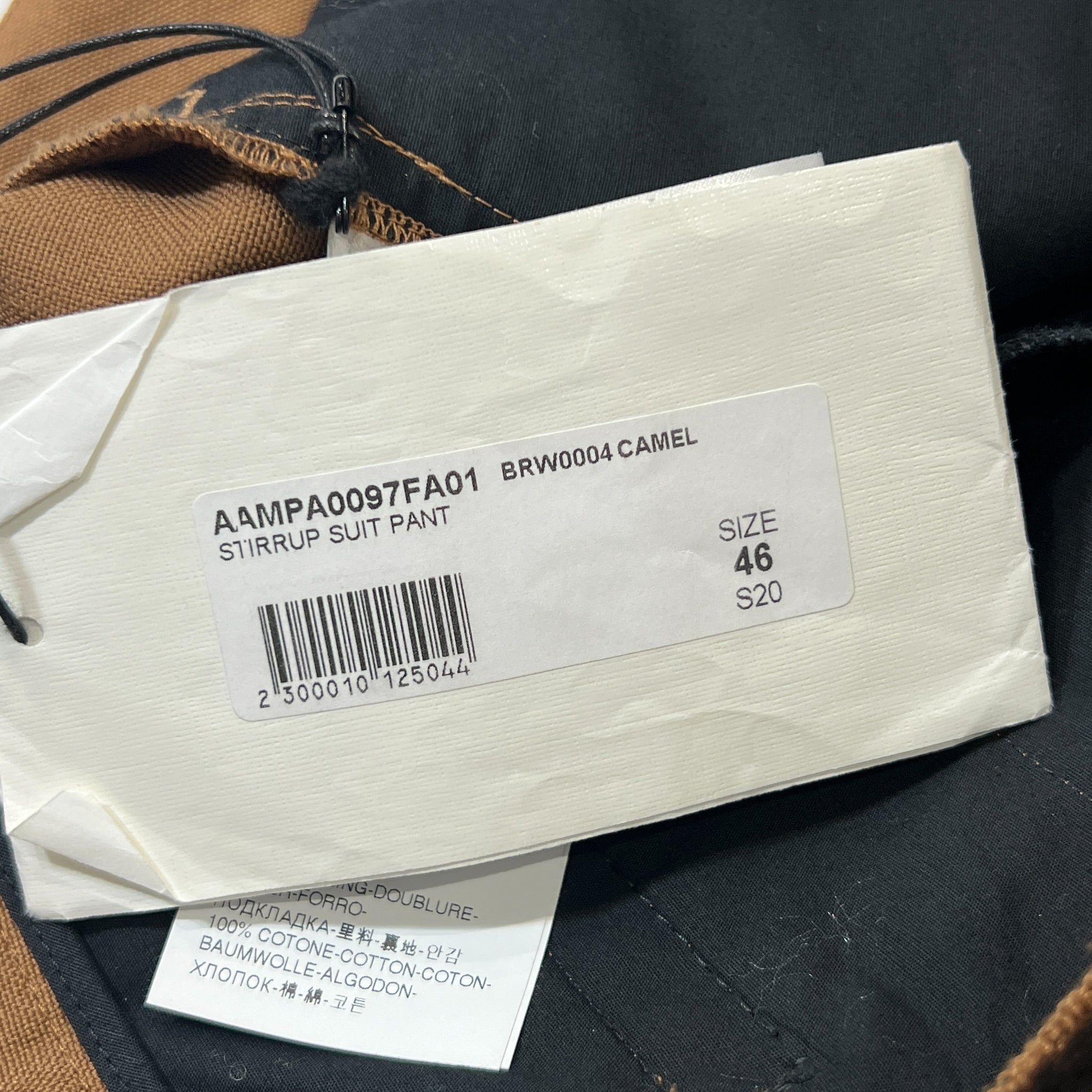 1017 ALYX 9SM Super Kid Mohair Wool Straps Suit Pants