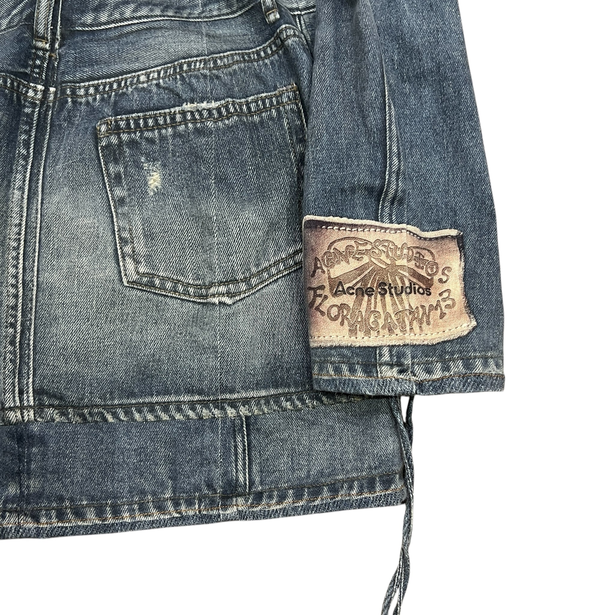 ACNE STUDIOS Tromp l'oeil Denim Design Dress