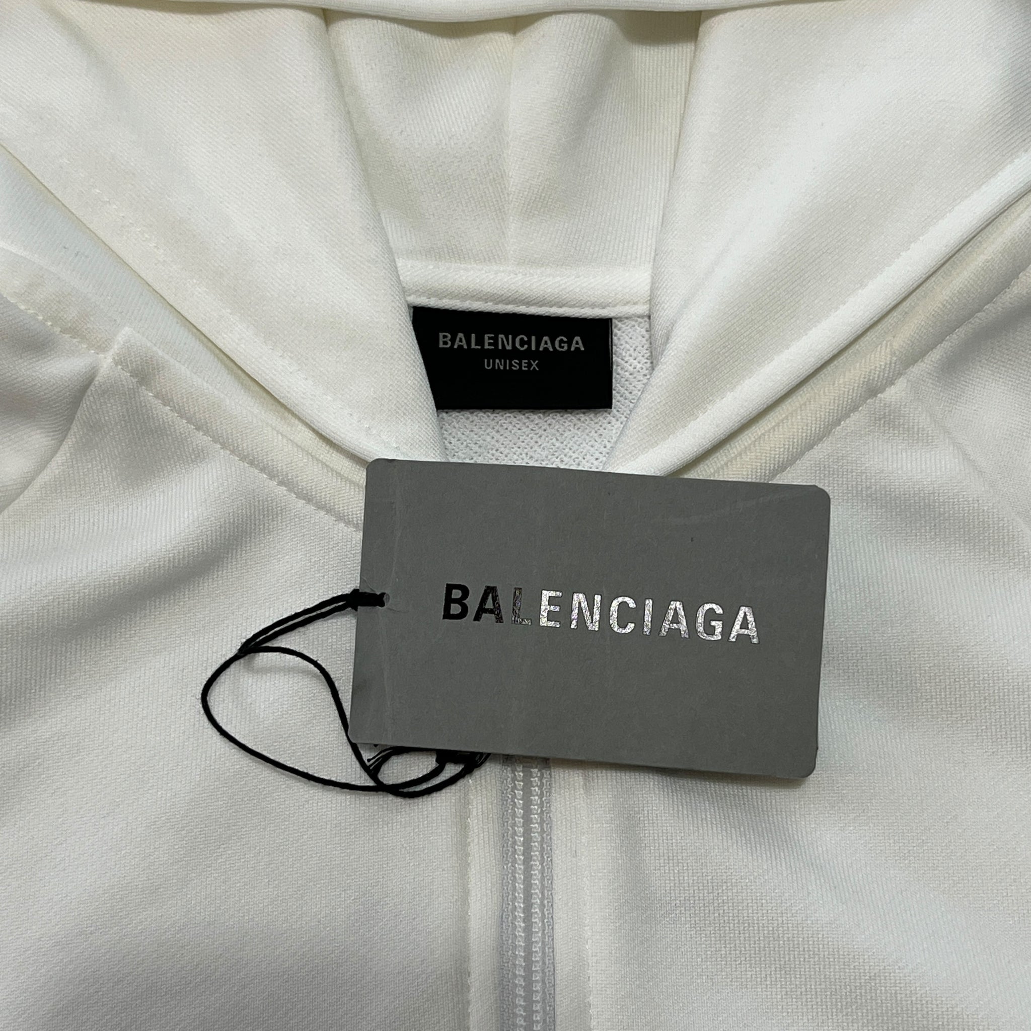 BALENCIAGA 2023 Winter Look26 Infinity Back Logo Cotton Terry Jersey Hoodie