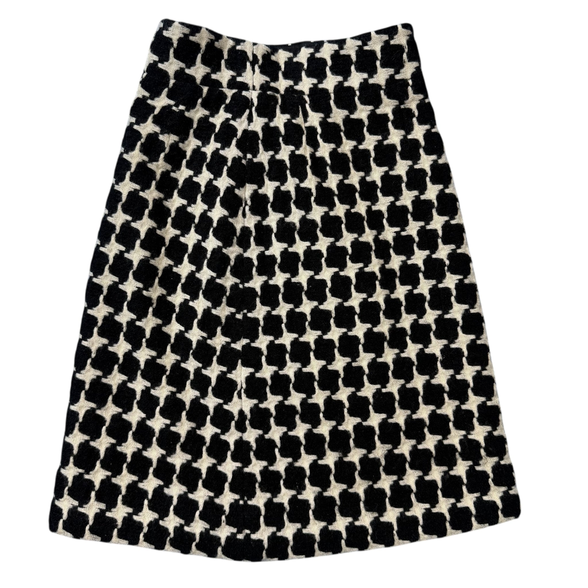 CHANEL Houndstooth Tweed Skirt